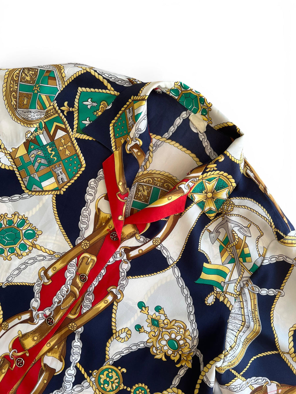 Camicia Vintage Baroque Scarf Print