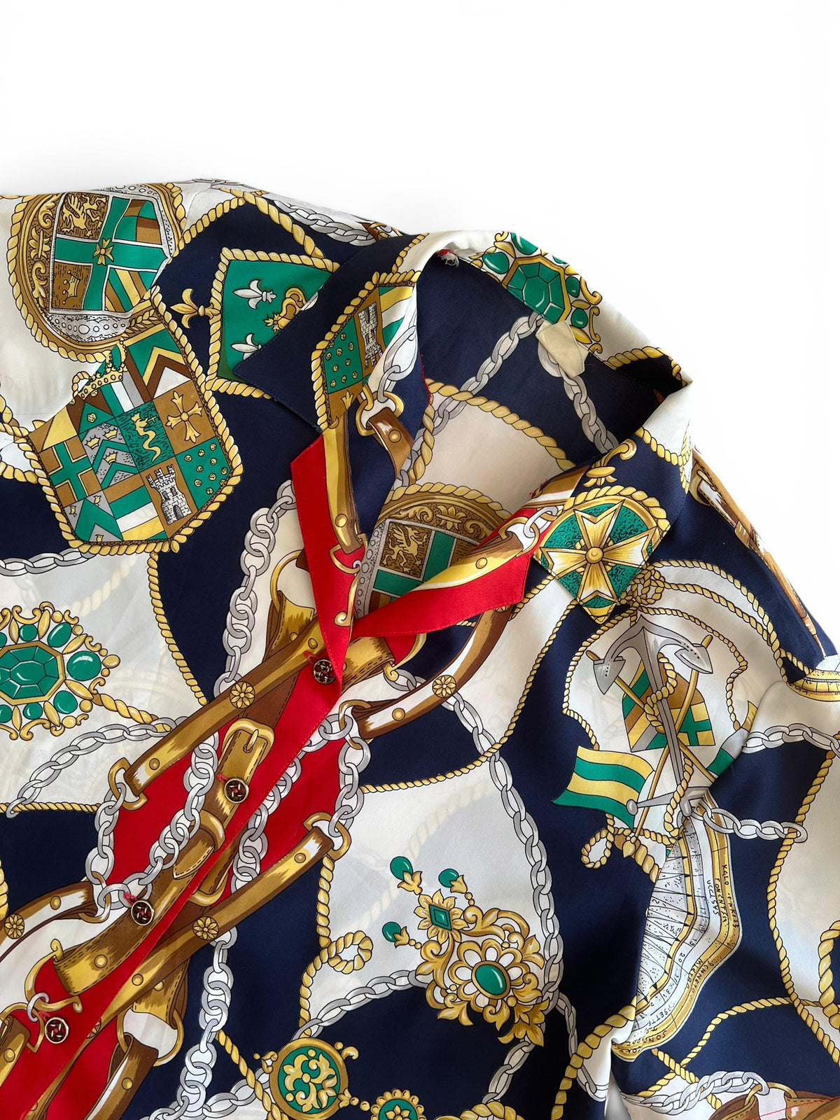 Camicia Vintage Baroque Scarf Print
