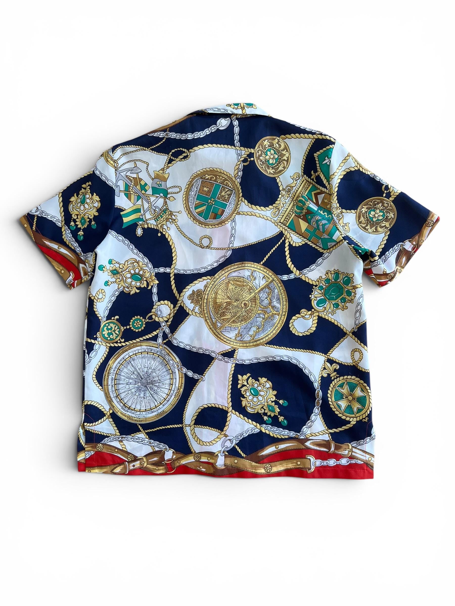 Camicia Vintage Baroque Scarf Print