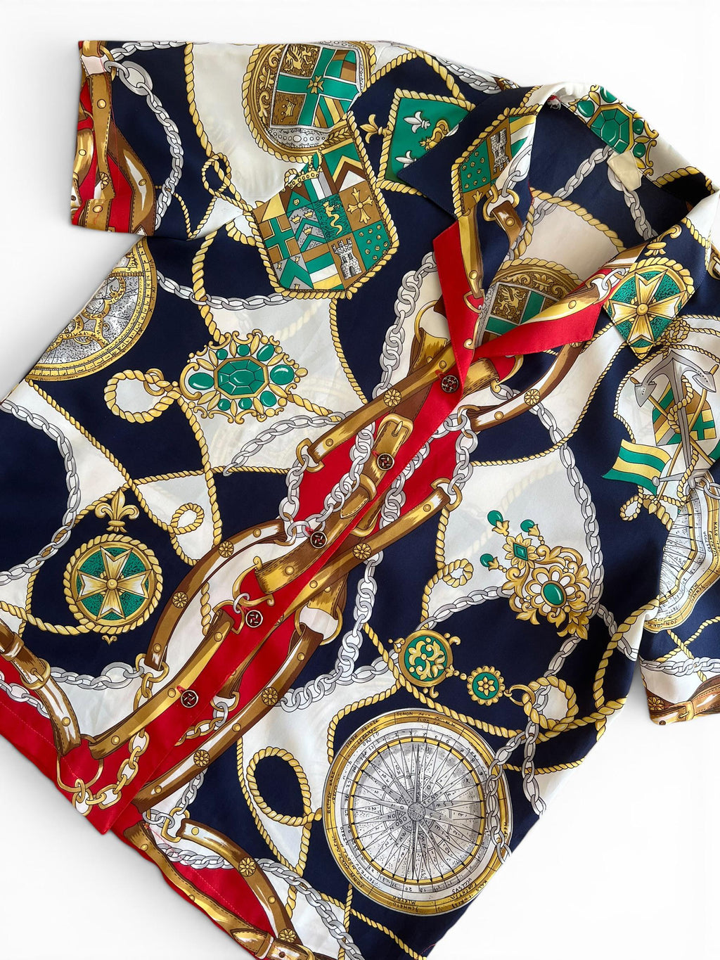 Camicia Vintage Baroque Scarf Print