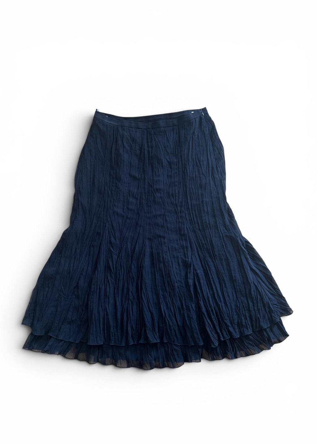 Gonna Lunga Vintage Nera Stropicciata