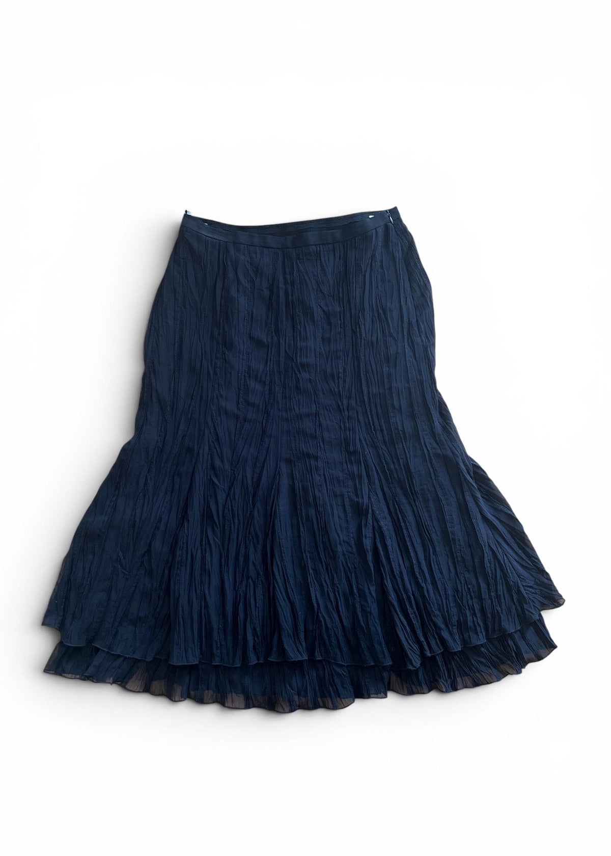 Gonna Lunga Vintage Nera Stropicciata