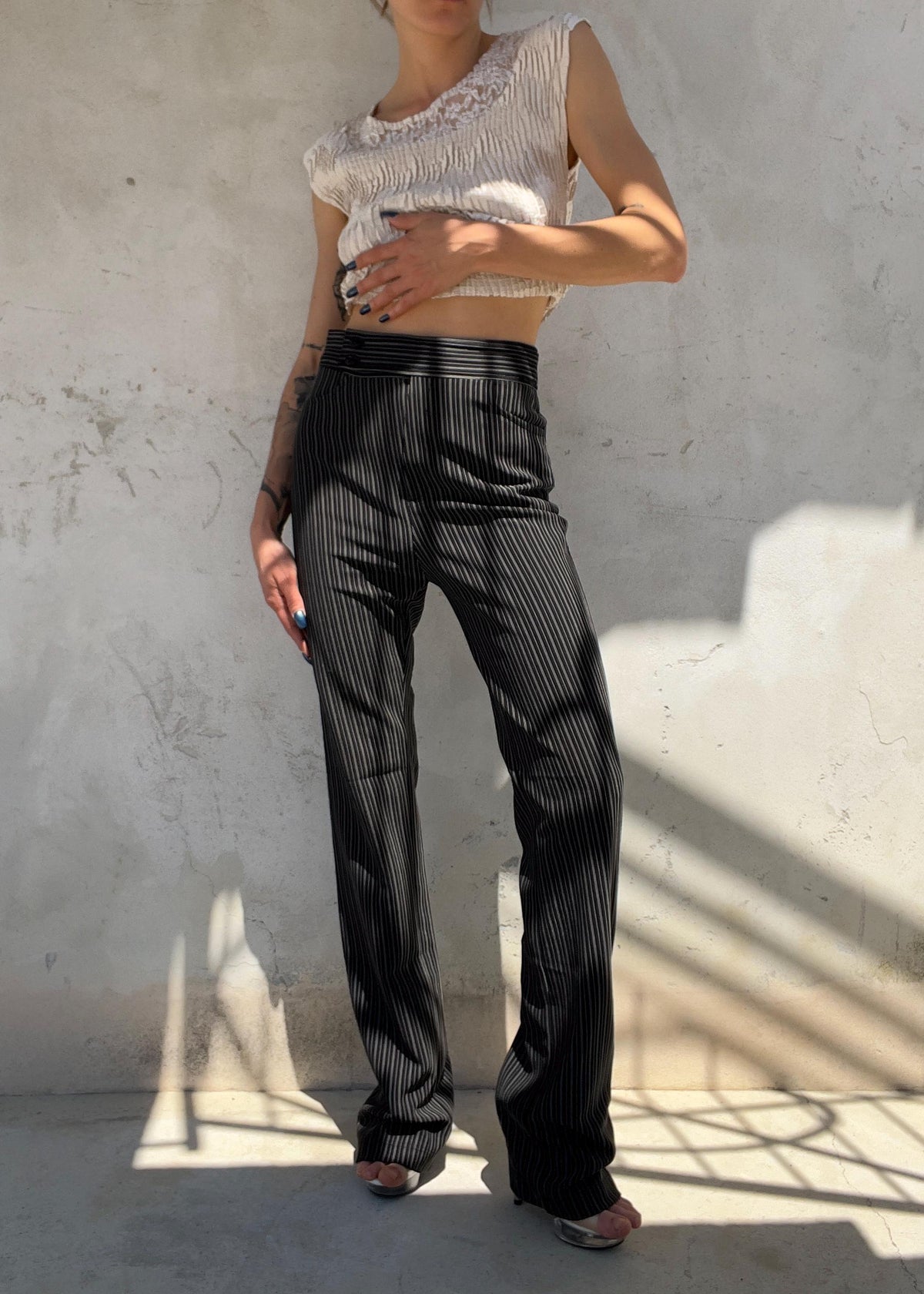 Pantaloni Gessati Vintage 90s