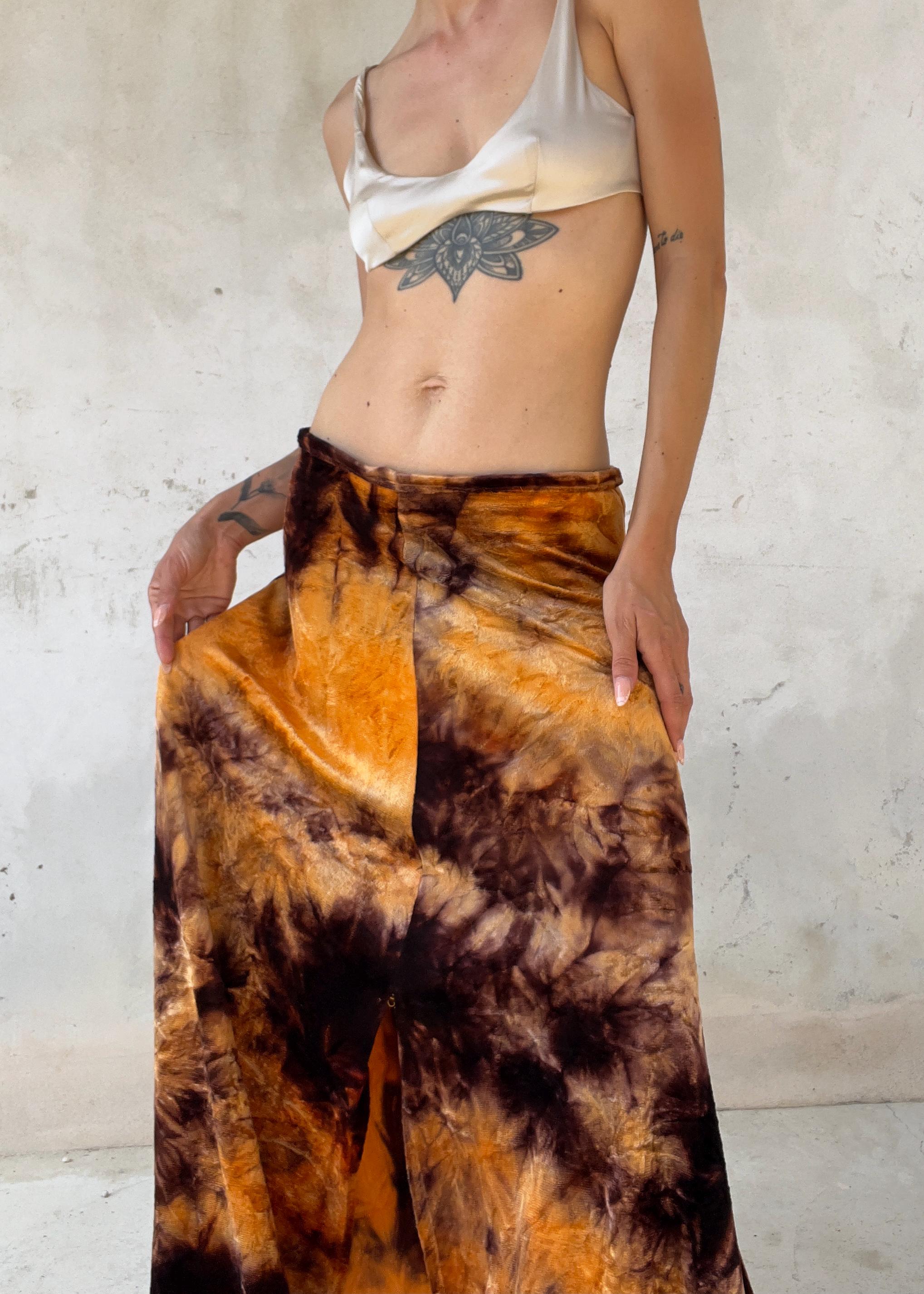 Gonna Lunga Vintage Tie Dye in Velluto 73