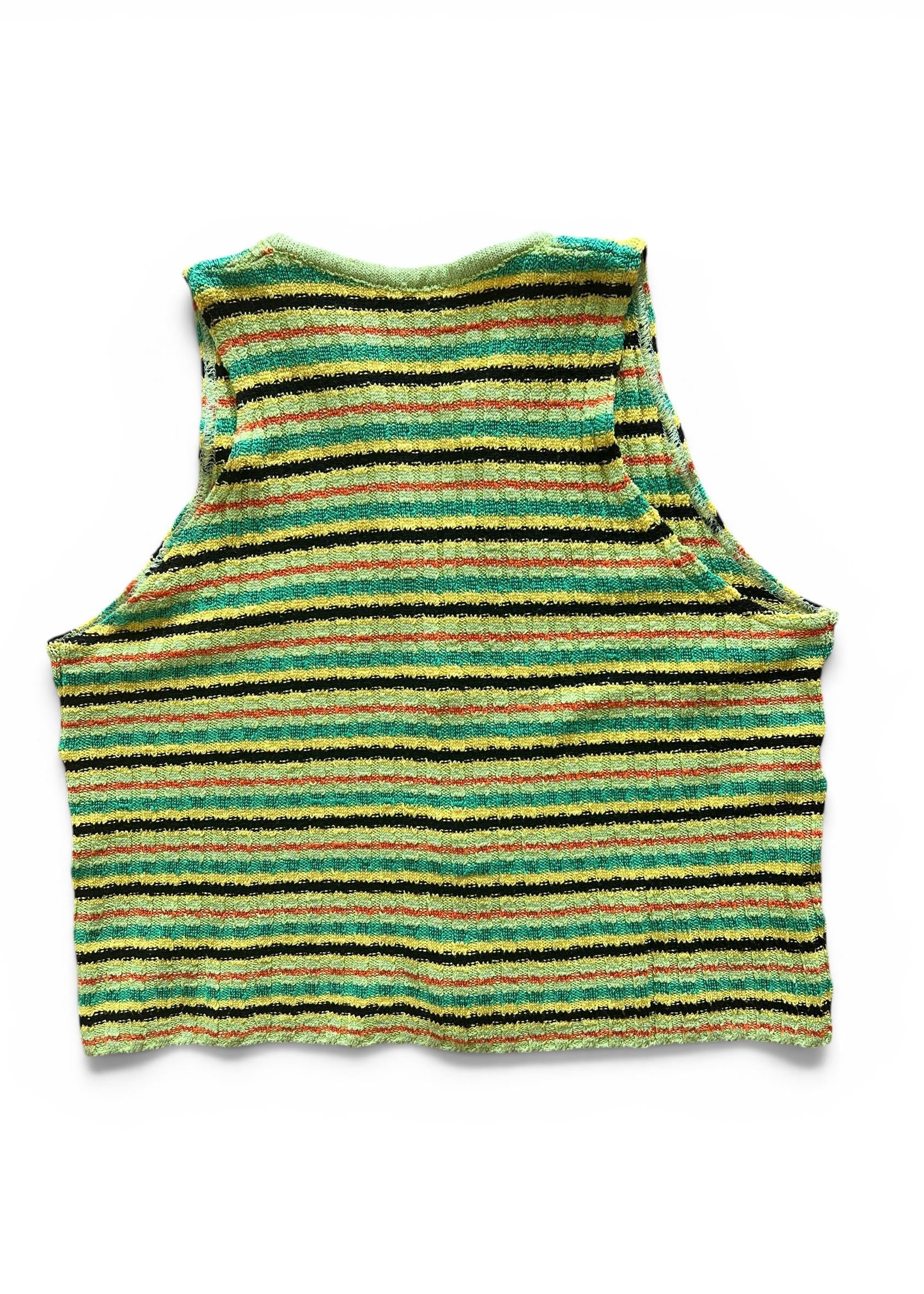 Top Crop Vintage Y2K a Righe Colorate