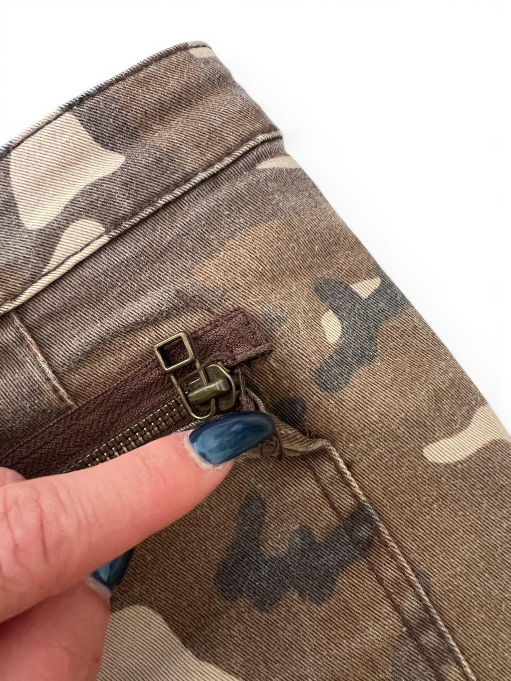 Minigonna Vintage Y2K Camouflage Low Rise