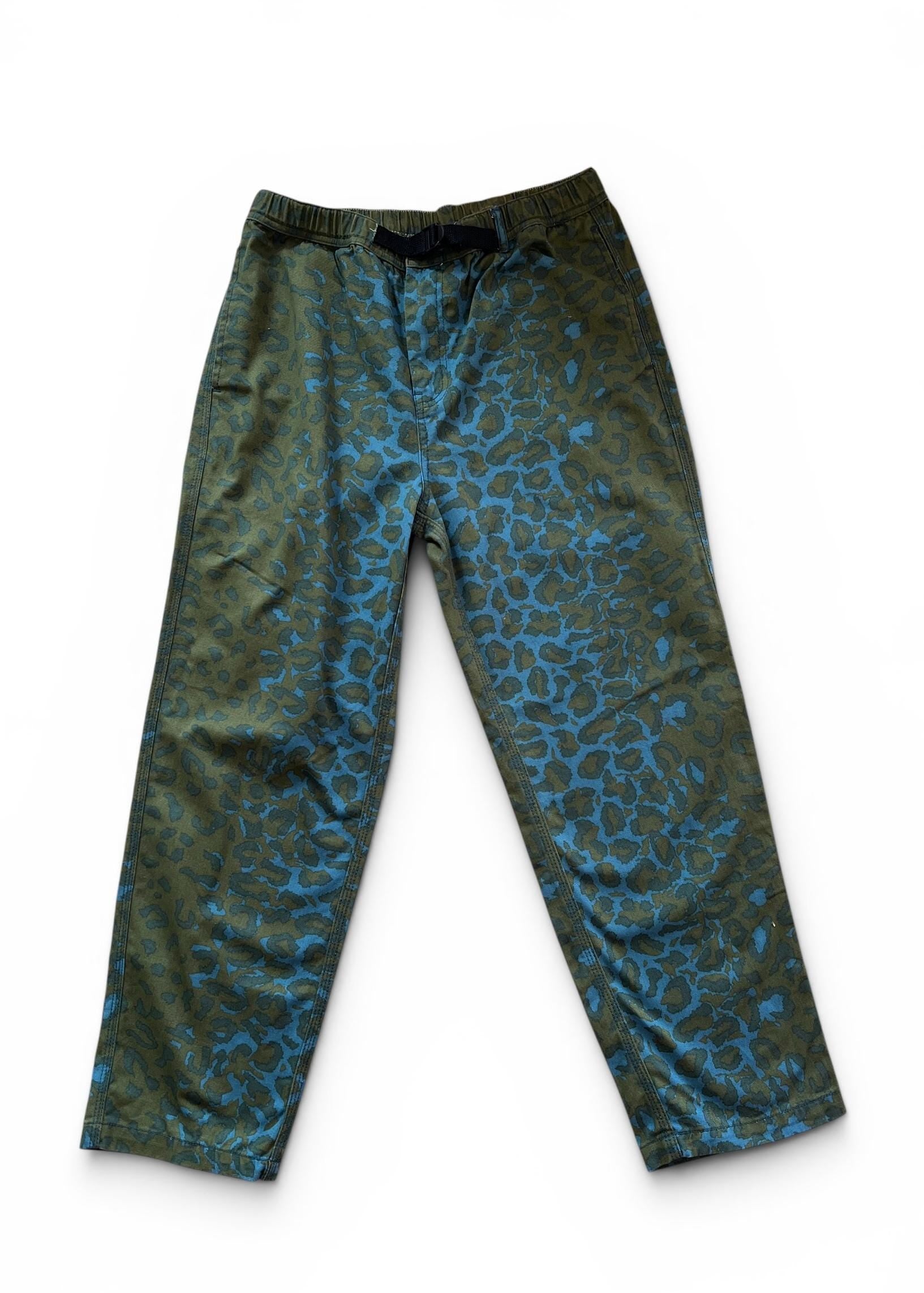 Pantaloni Vintage Y2K Leopardati Verdi