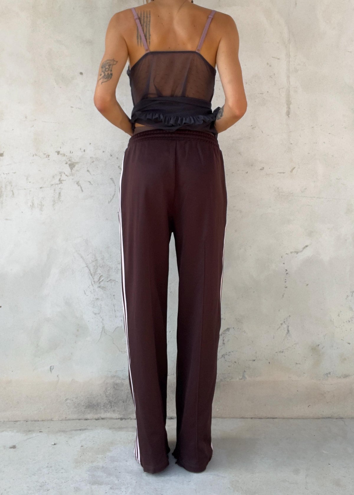 Pantaloni tuta Adidas Originals Adicolor Firebird Shadow Brown