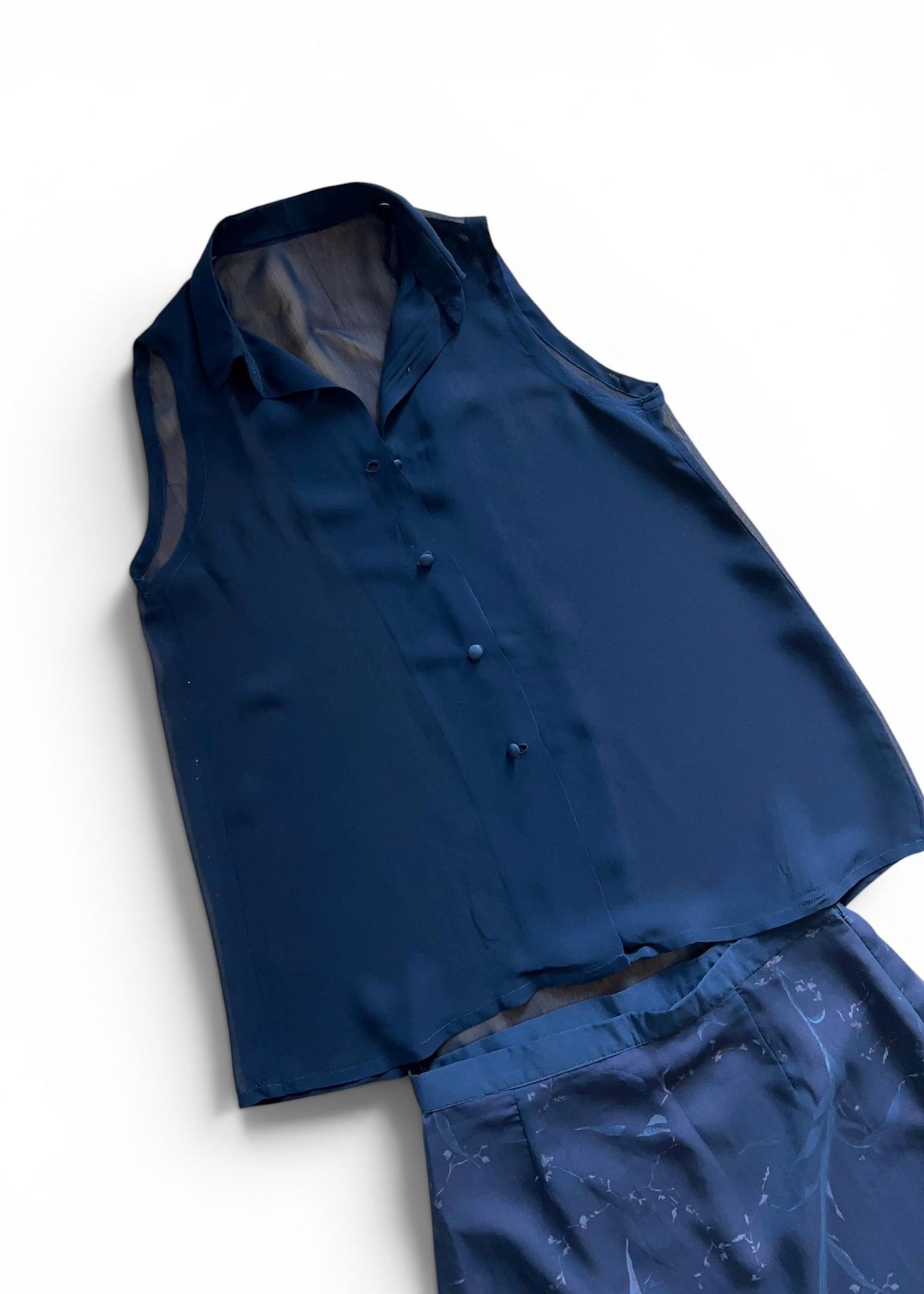 Completo Vintage Y2K in Chiffon Nero