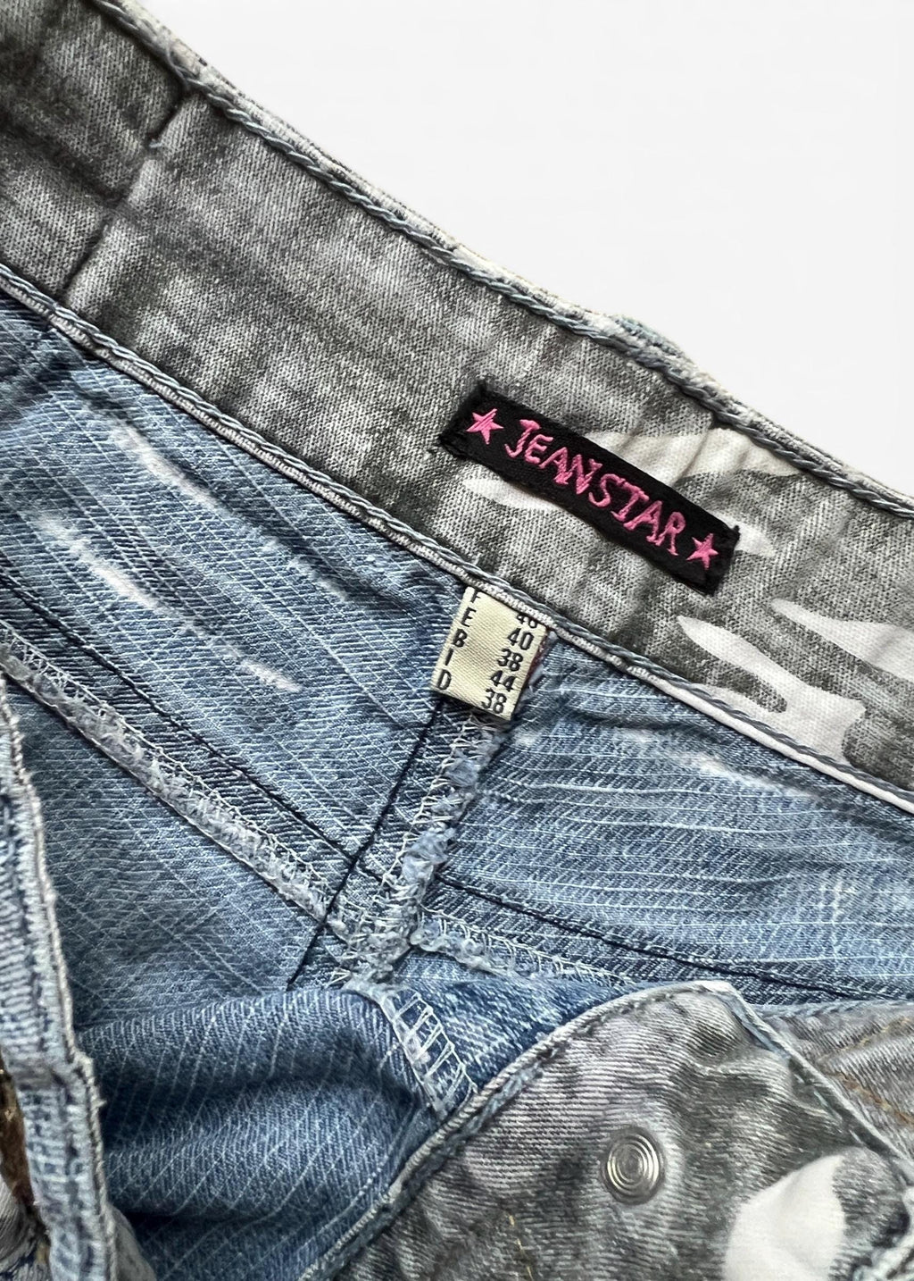 Micro Shorts Denim Y2K Vita Bassissima