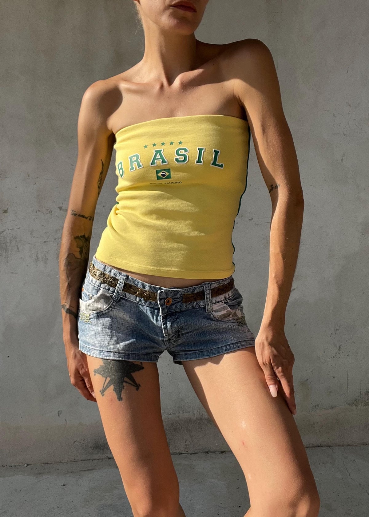 Top Bandeau Vintage Y2K Brasil