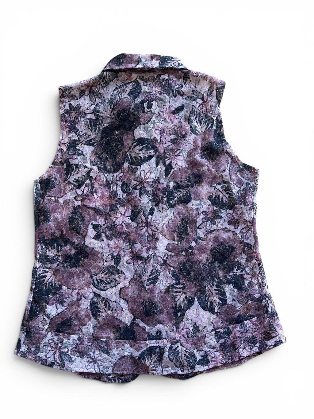 Top Vintage Y2K in Pizzo Floreale Rosa