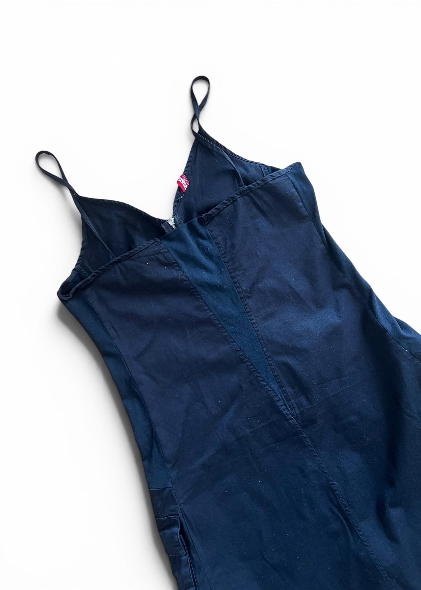 Abito Vintage Y2K Nero Utility