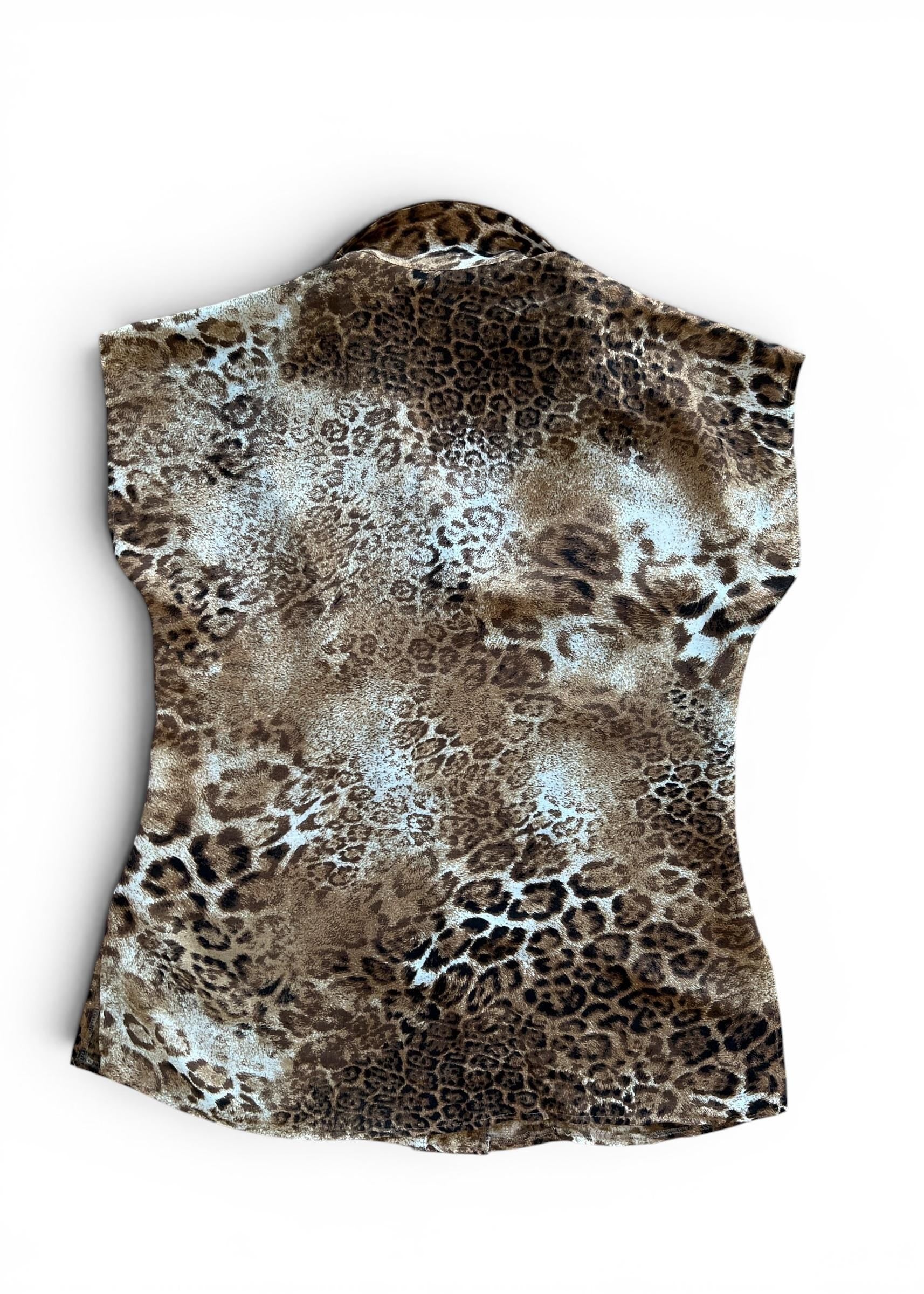 Camicia Vintage Anni 90 Leopardata