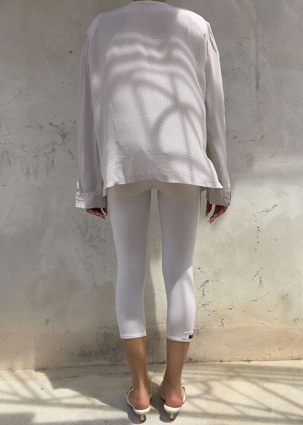 Camicia Vintage Sartoriale in Seta a Pois