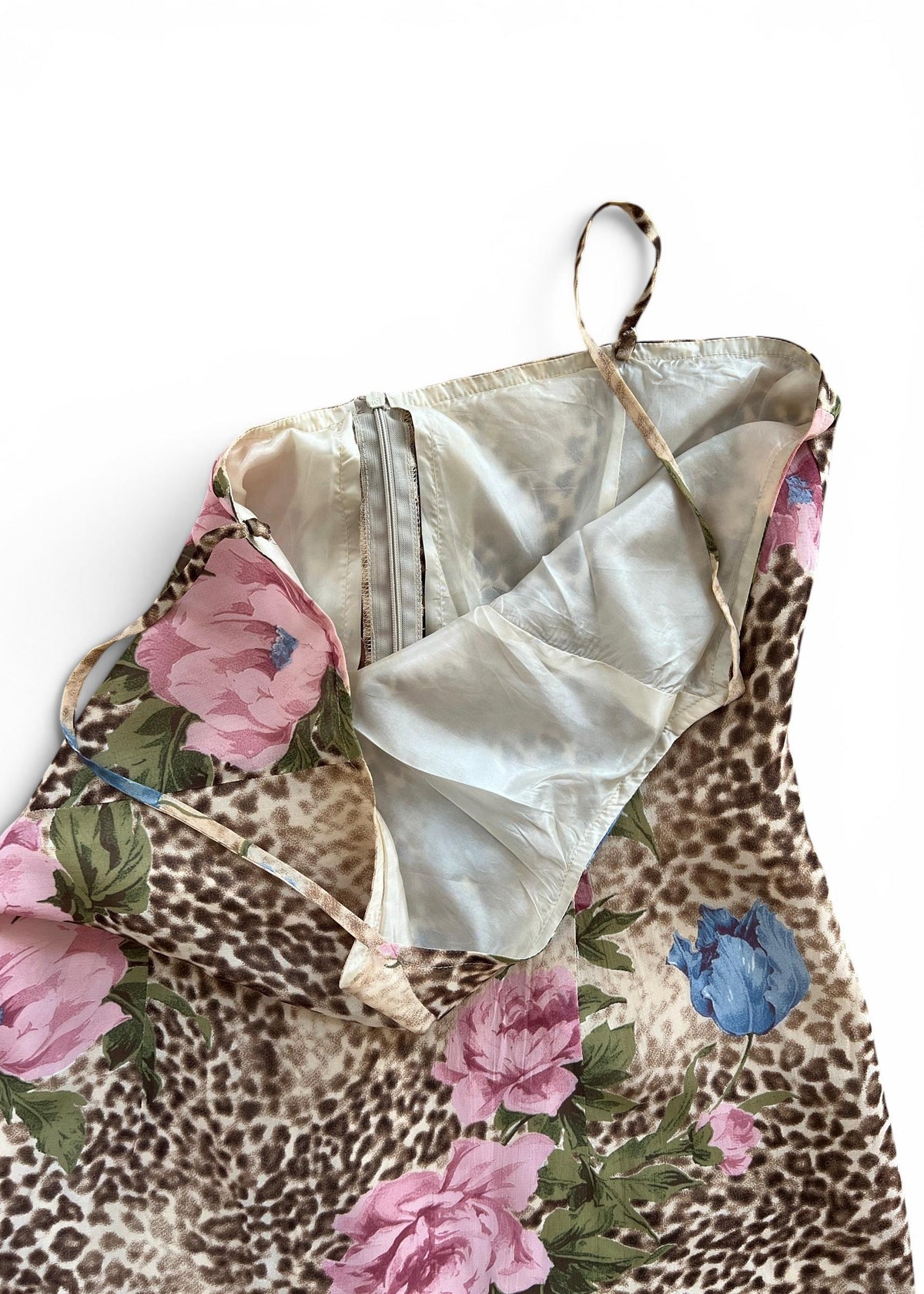 Abito Lungo Vintage Animalier e Floreale