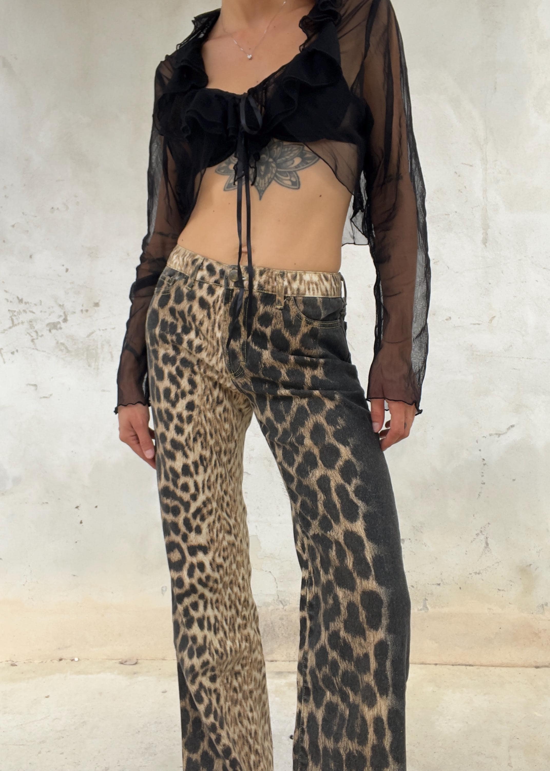 Jeans Just Cavalli Vintage Y2K Leopardati