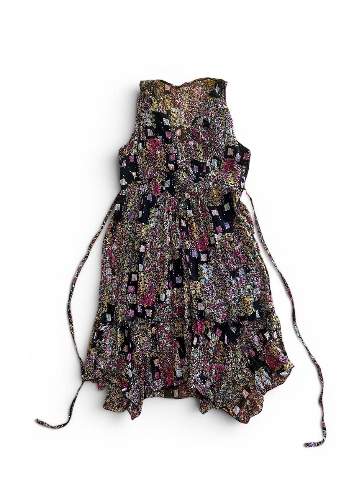 Abito Vintage Y2K in Chiffon Floreale
