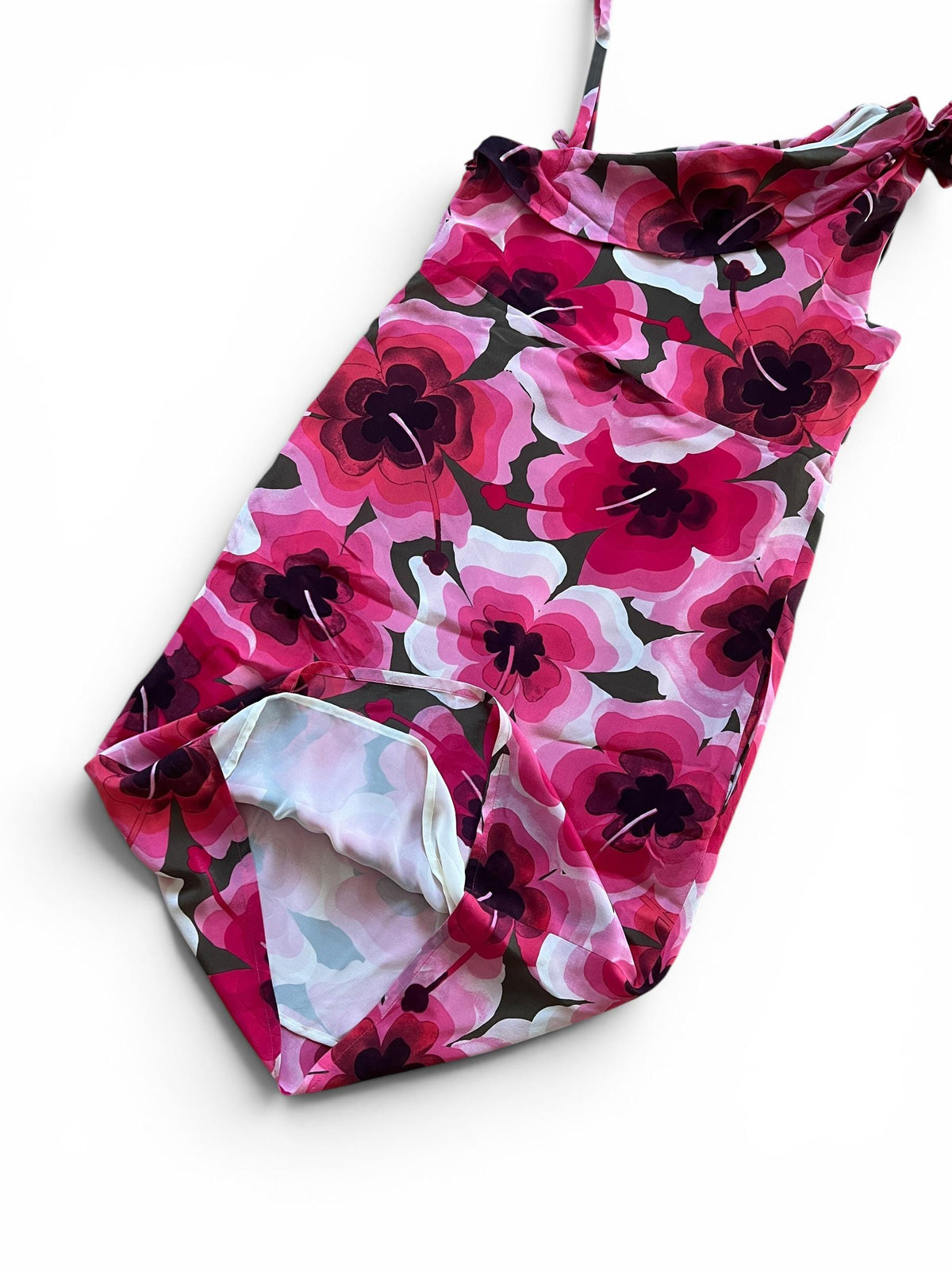 Abito Love Moschino in Seta Rosa