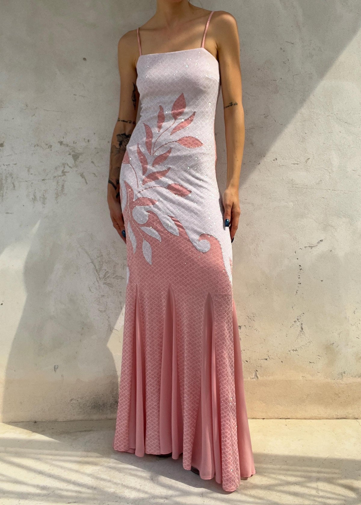Abito Vintage Y2K Rosa in Lurex