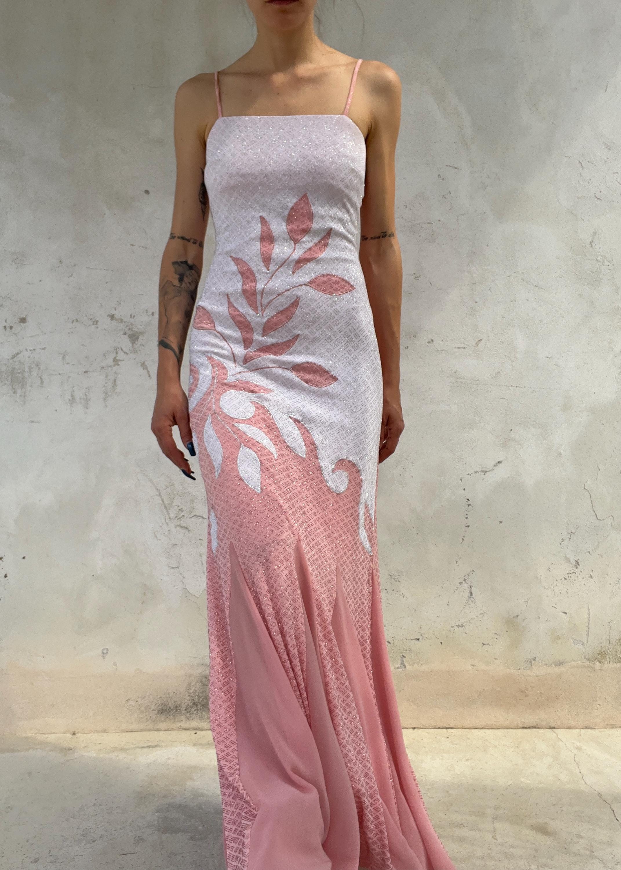 Abito Vintage Y2K Rosa in Lurex