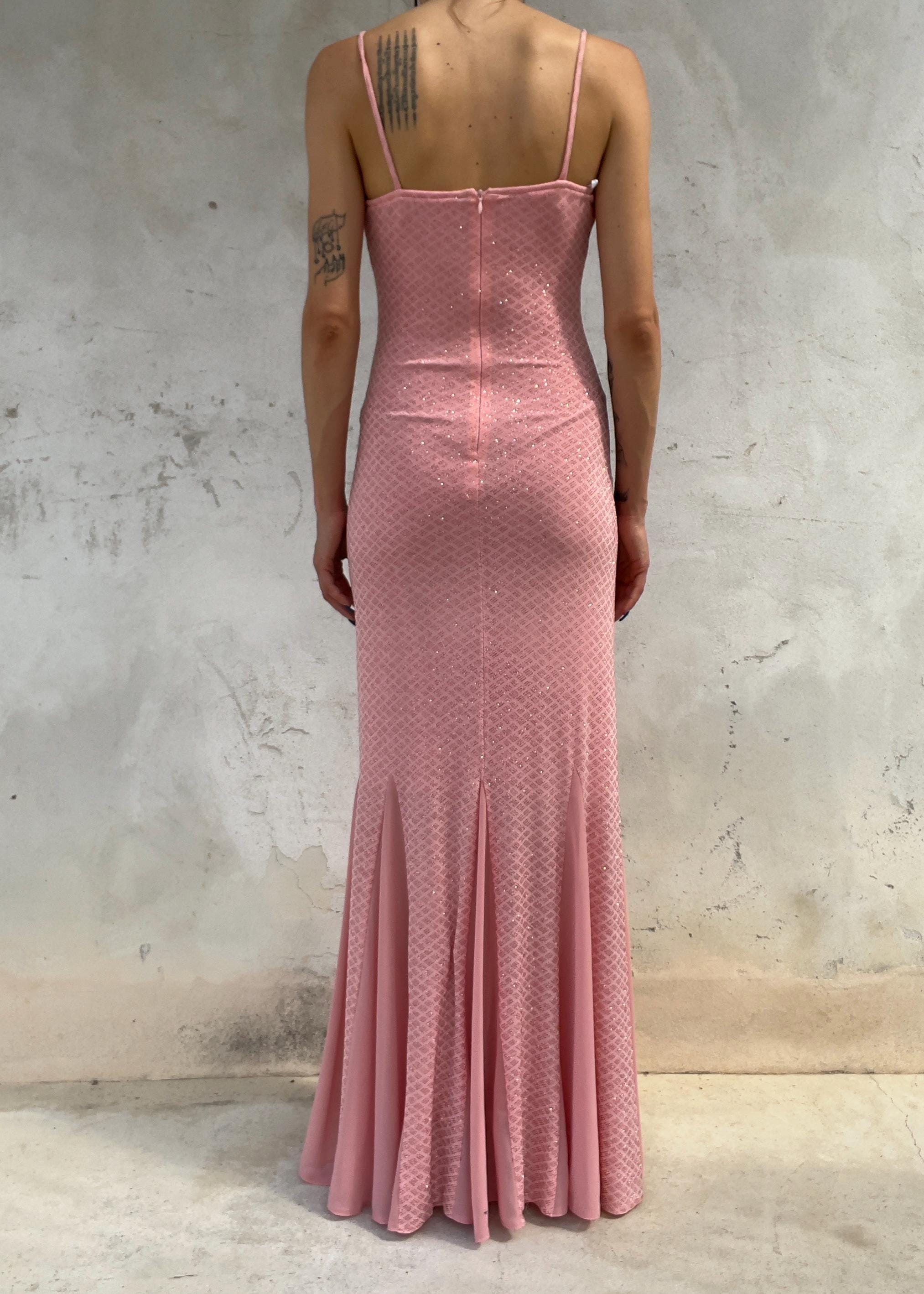 Abito Vintage Y2K Rosa in Lurex
