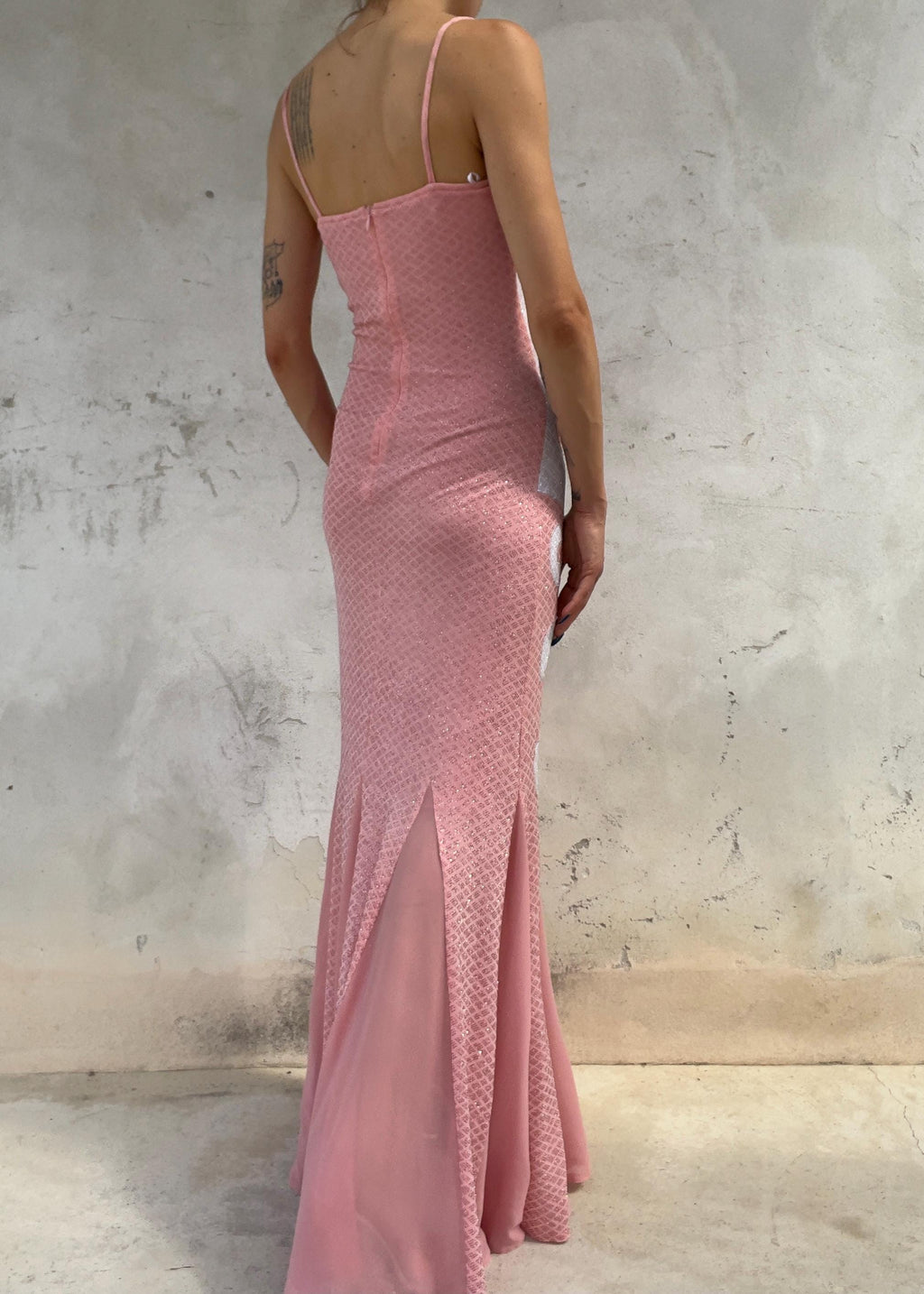 Abito Vintage Y2K Rosa in Lurex
