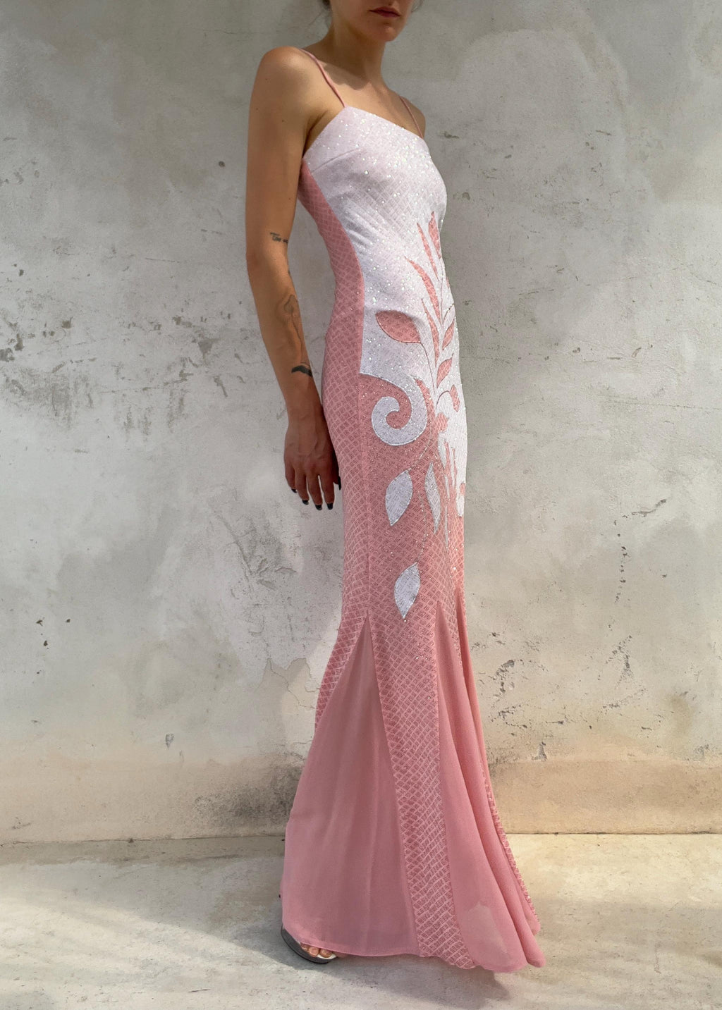 Abito Vintage Y2K Rosa in Lurex