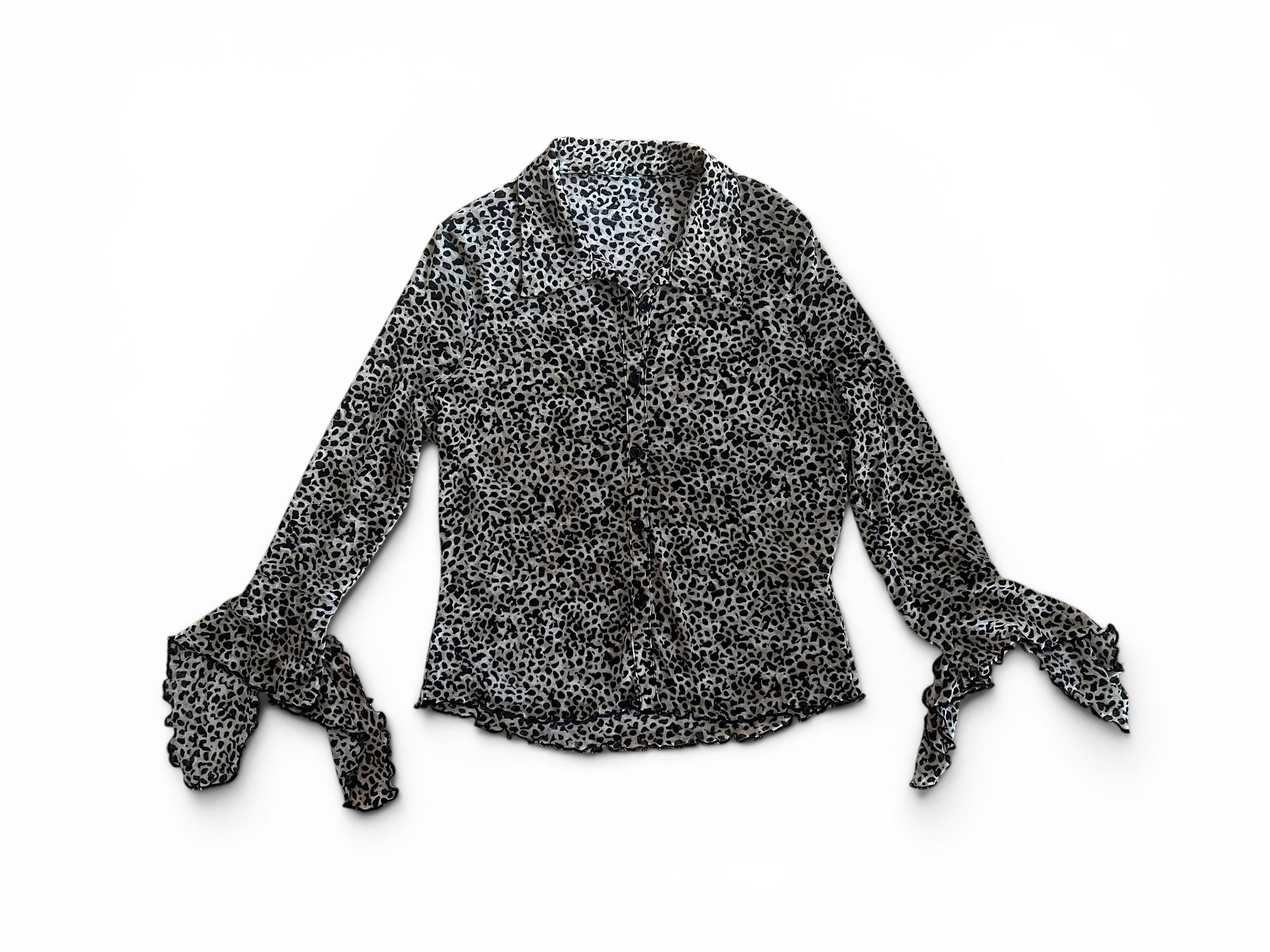 Camicia Vintage Y2K Leopardata