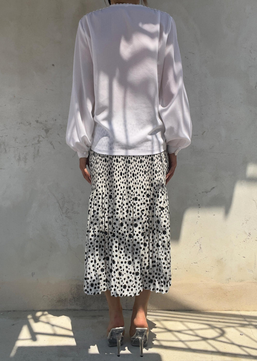 Camicia Vintage Bianca Romantica con Pizzo Floreale