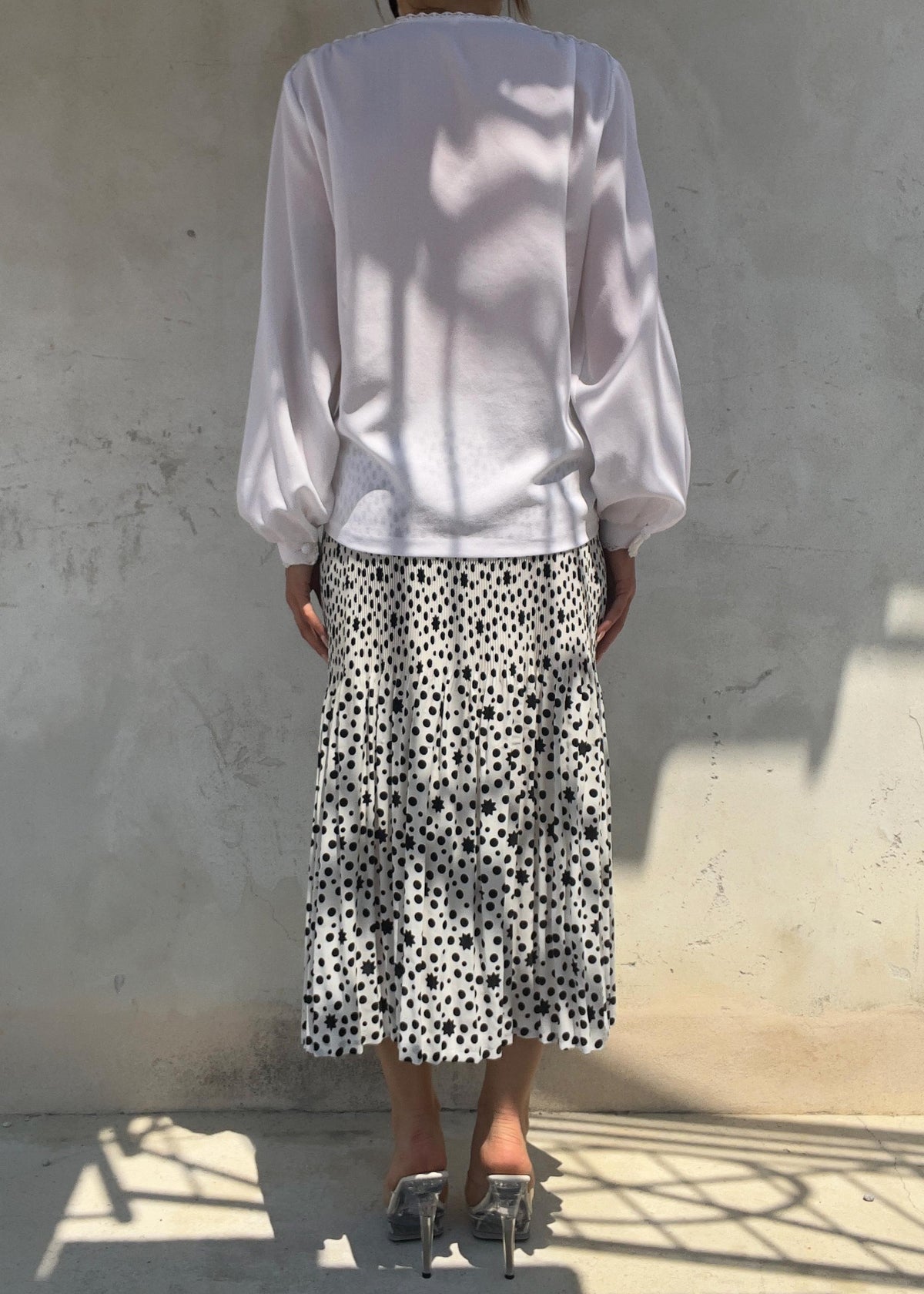 Camicia Vintage Bianca Romantica con Pizzo Floreale