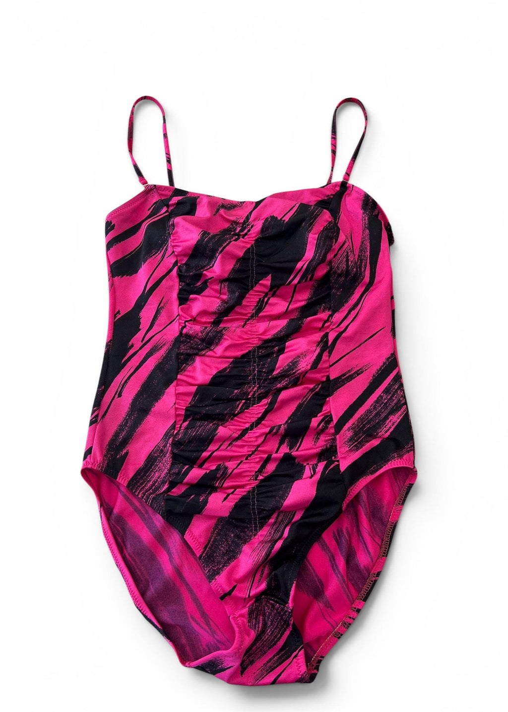 Costume Intero Vintage Y2K Fucsia e Nero