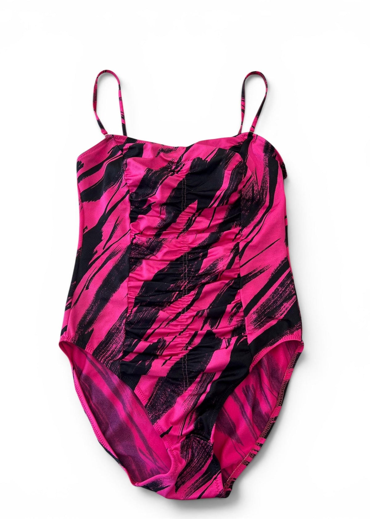 Costume Intero Vintage Y2K Fucsia e Nero