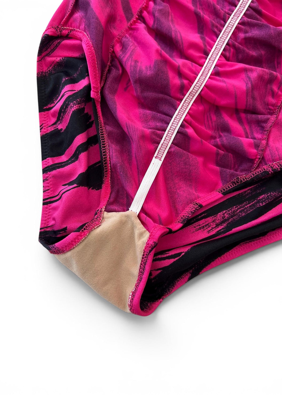 Costume Intero Vintage Y2K Fucsia e Nero