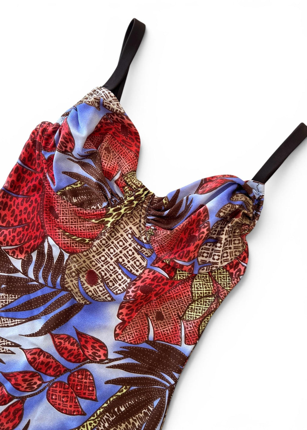Costume Intero Vintage Y2K Stampa Tropicale Animalier