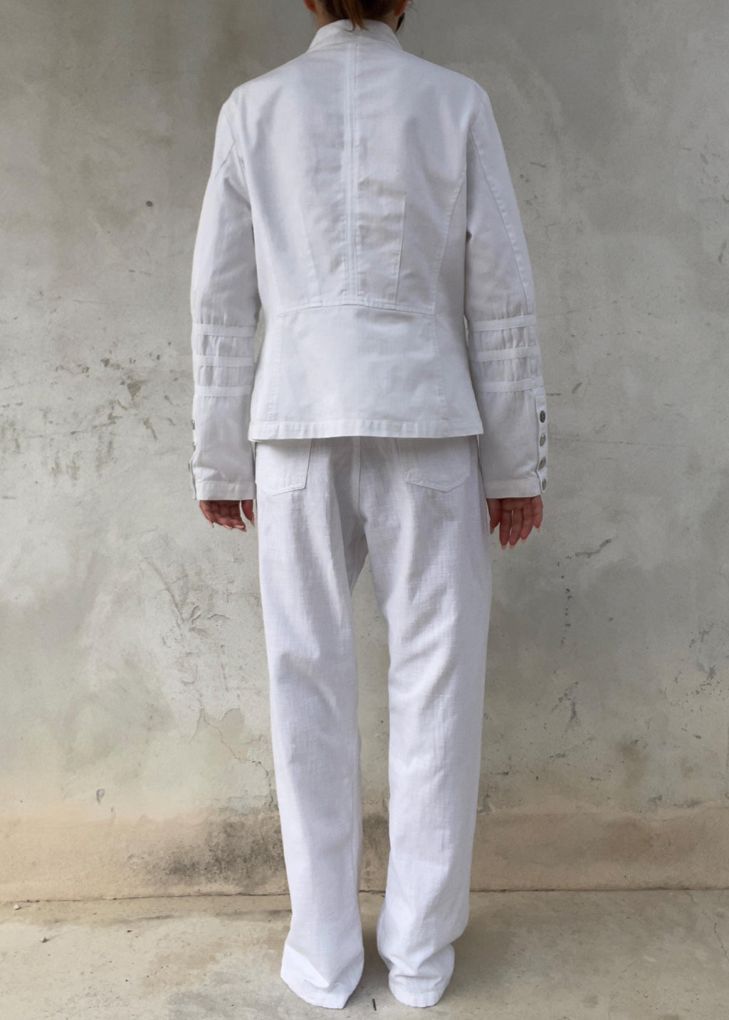 Giacca Vintage Bianca 100% Cotone