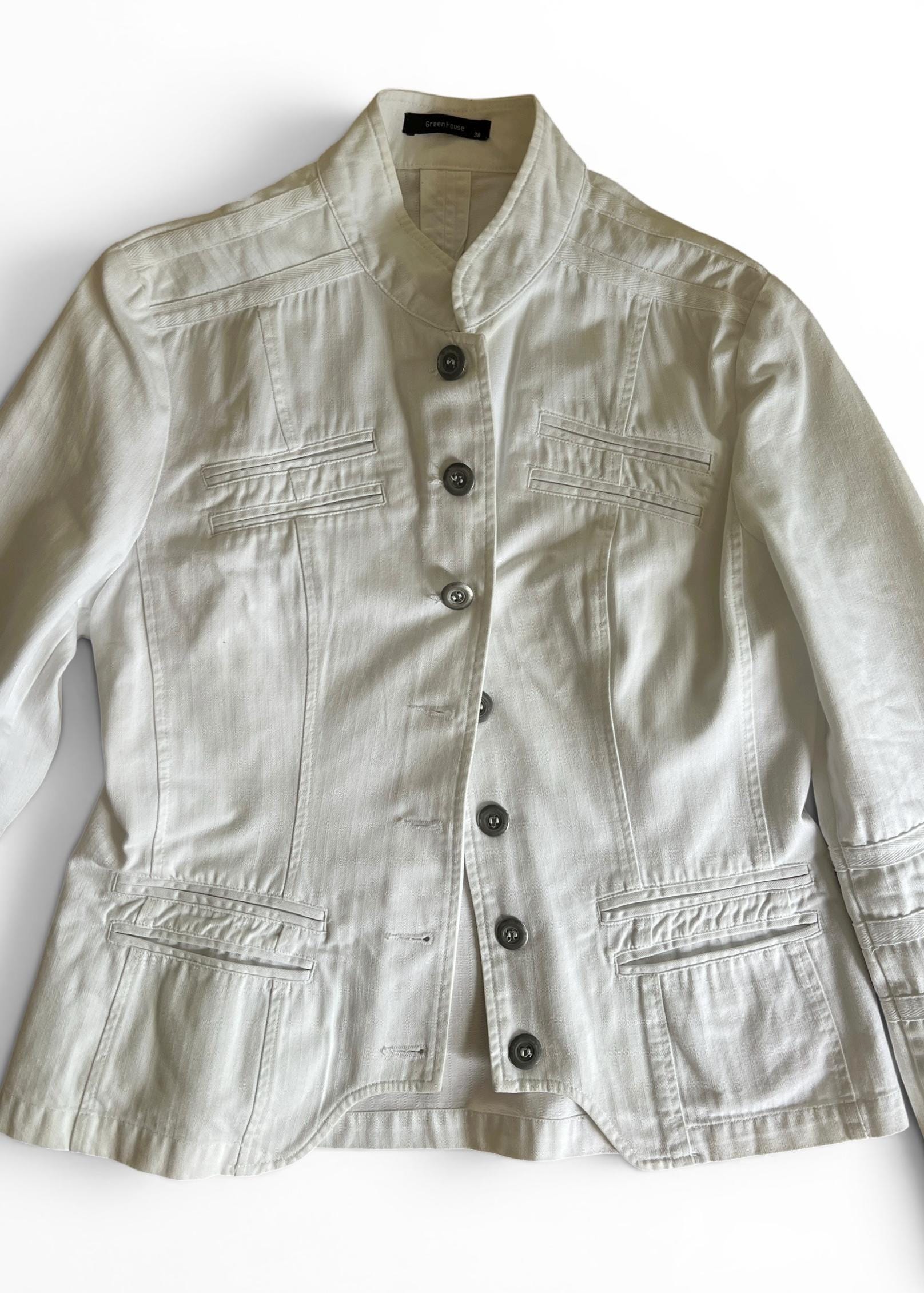 Giacca Vintage Bianca 100% Cotone
