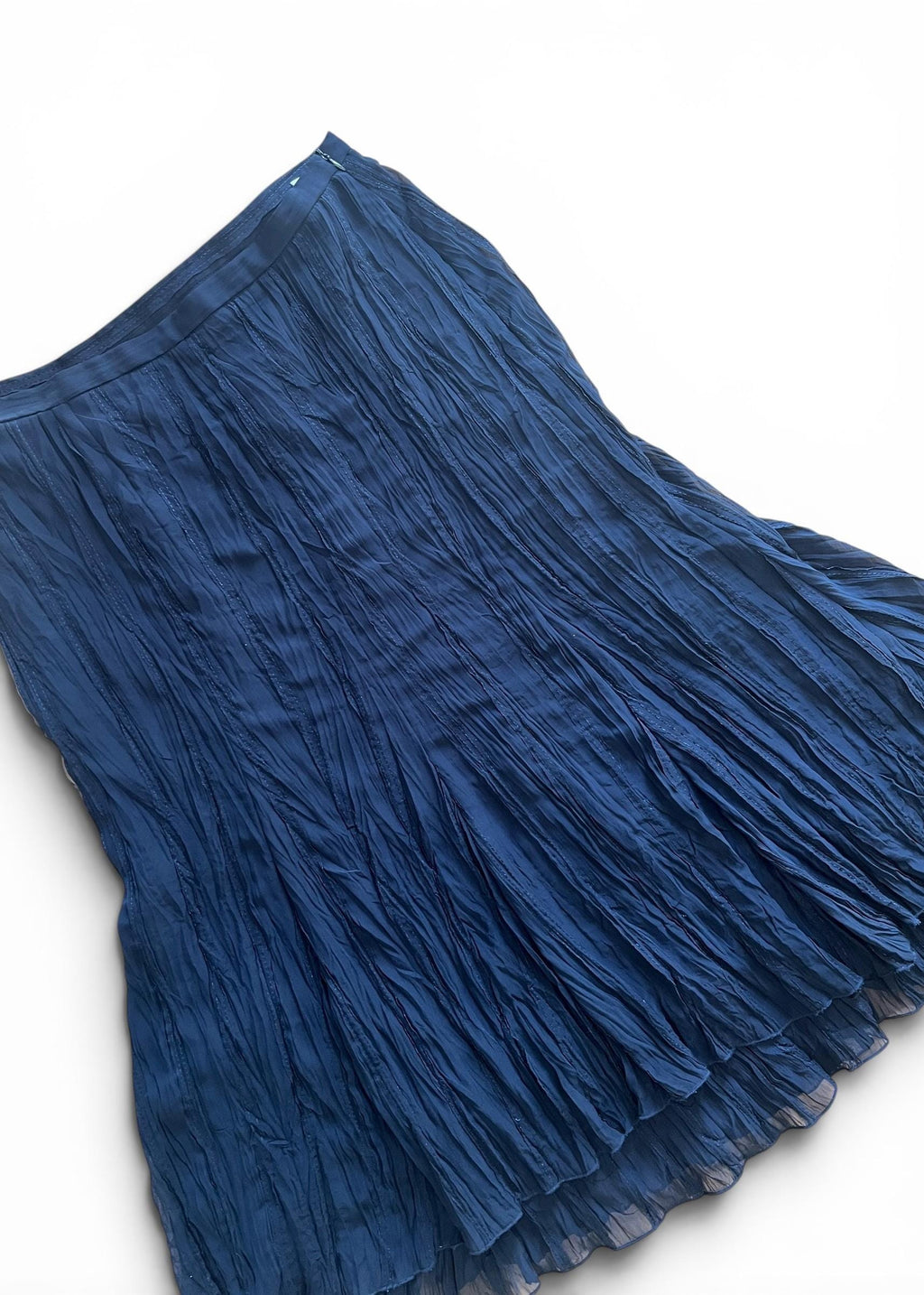 Gonna Lunga Vintage Nera Stropicciata