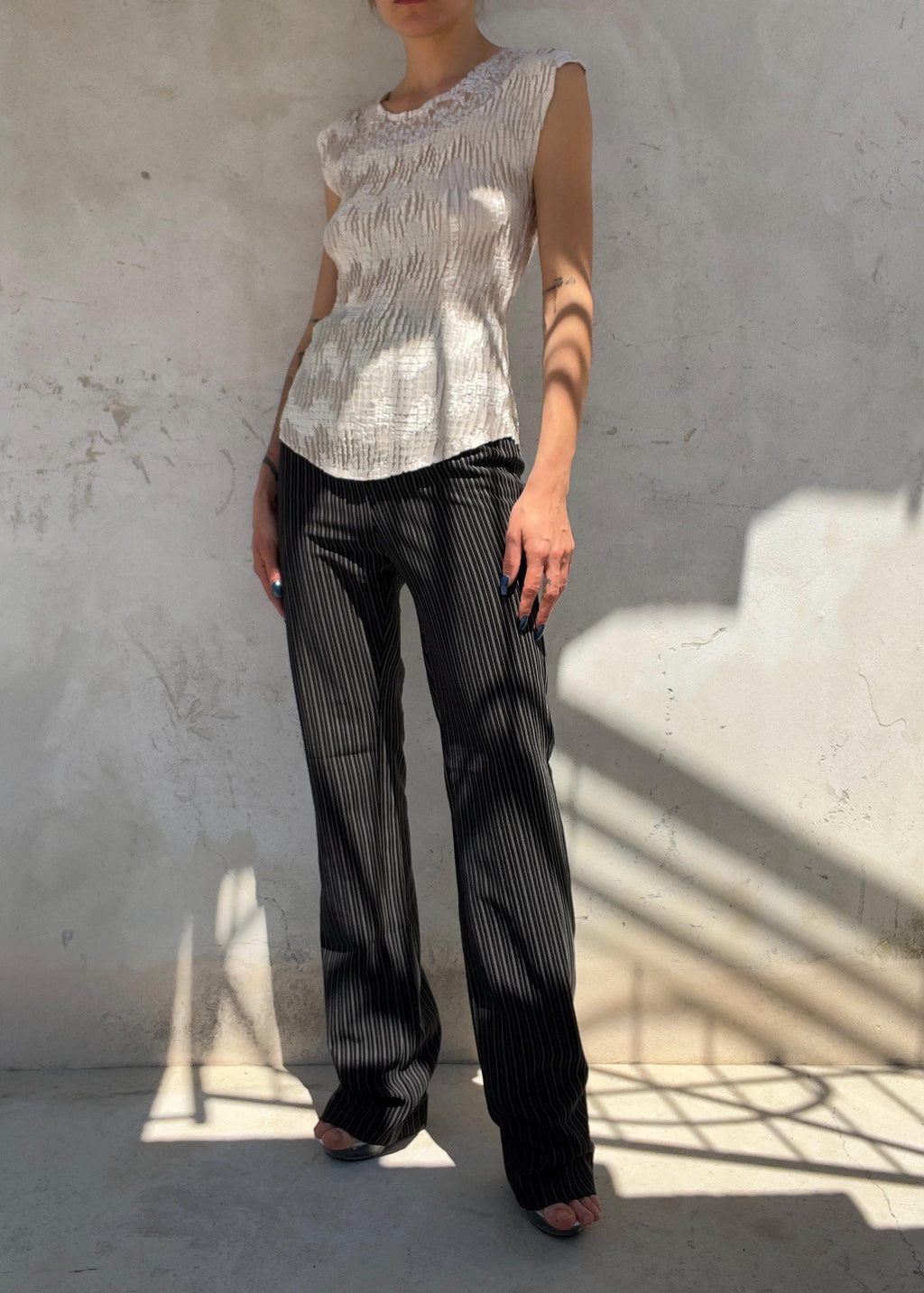 Pantaloni Gessati Vintage 90s
