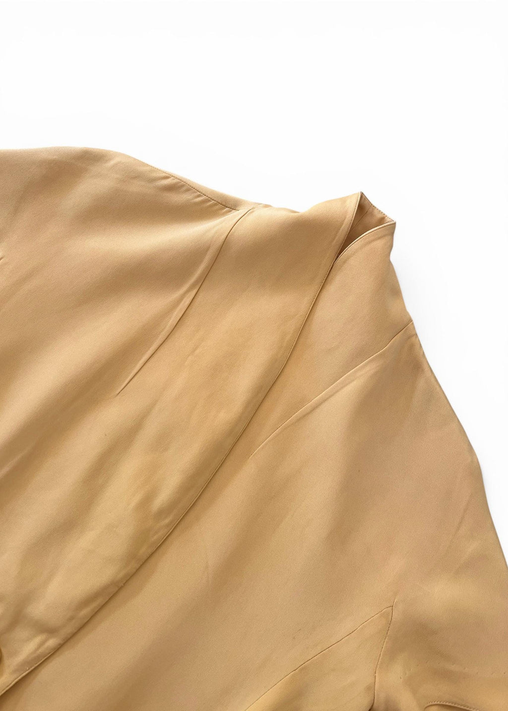 Giacca Vintage 100% Seta Giallo Made in Italy