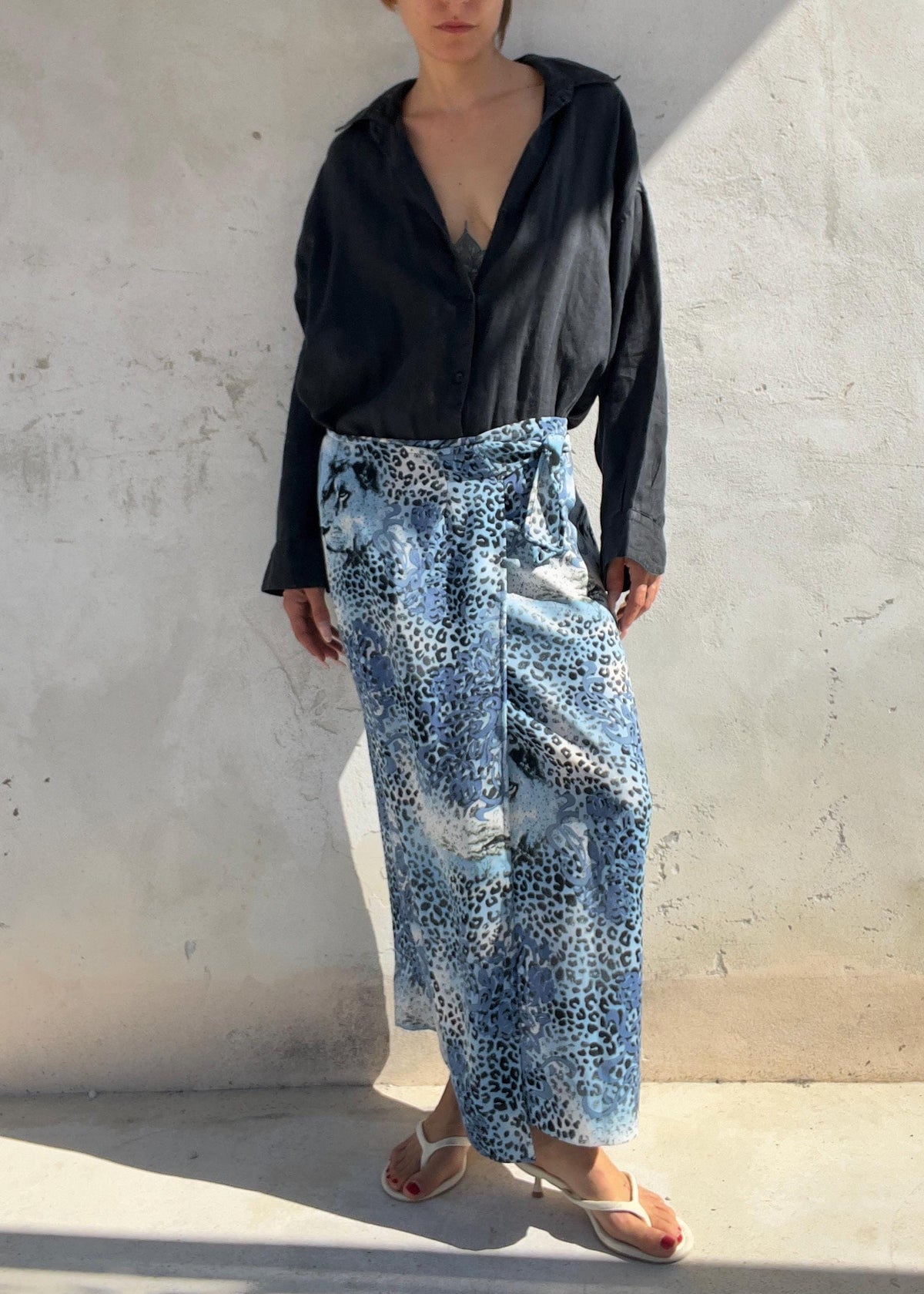 Gonna Pareo Vintage Y2K Animalier