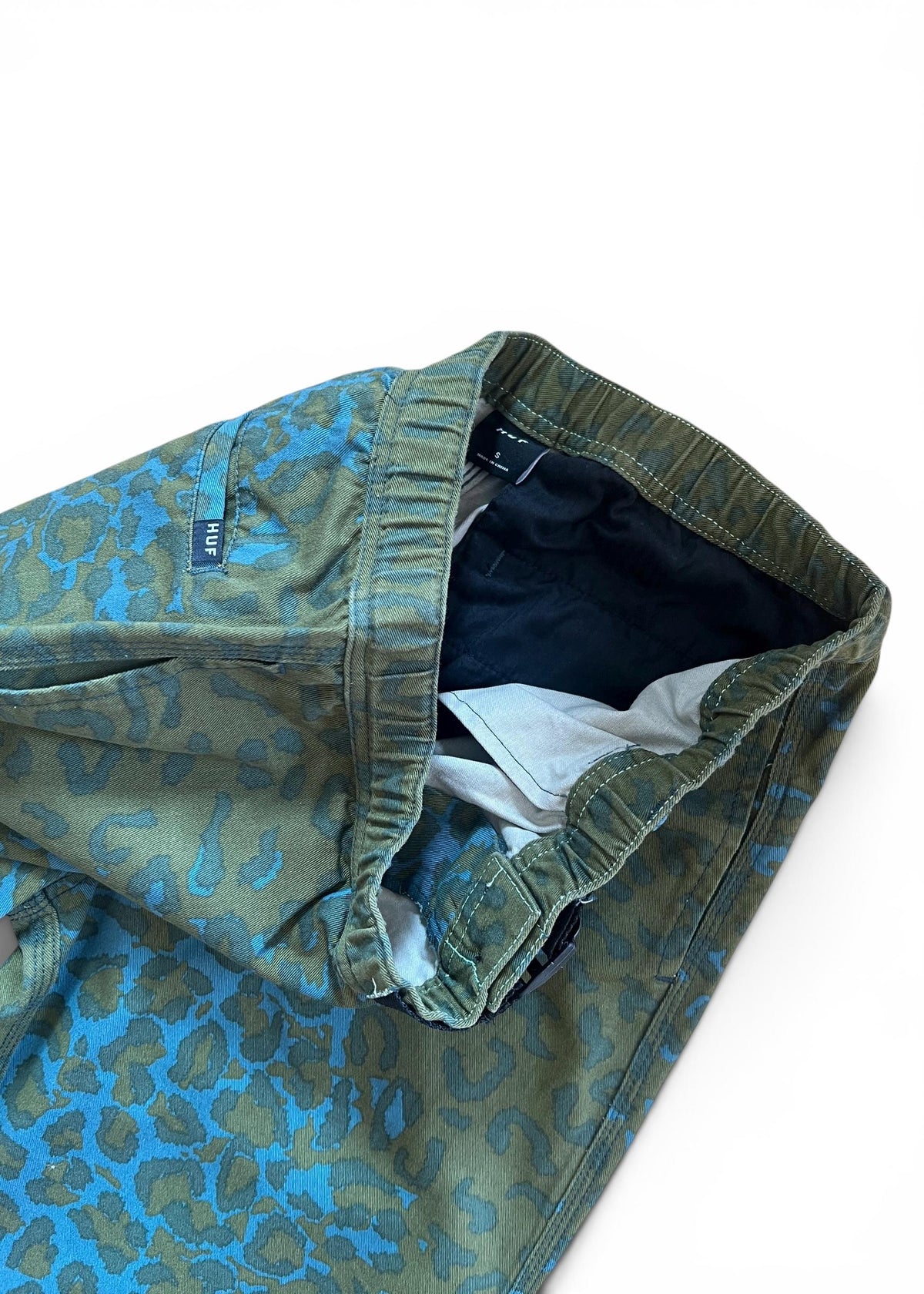 Pantaloni Vintage Y2K Leopardati Verdi