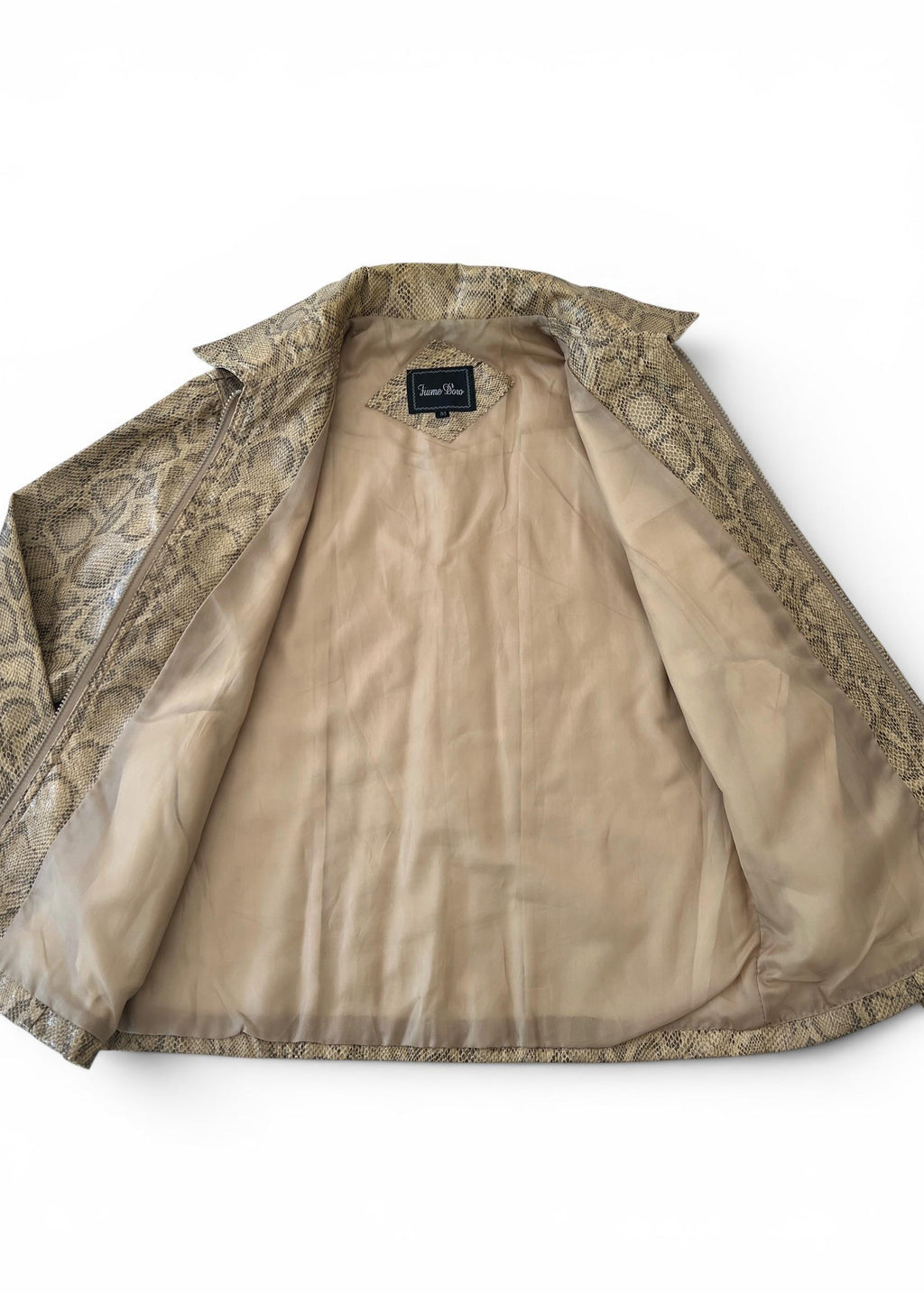 Giacca Vintage Y2K Stampa Pitone