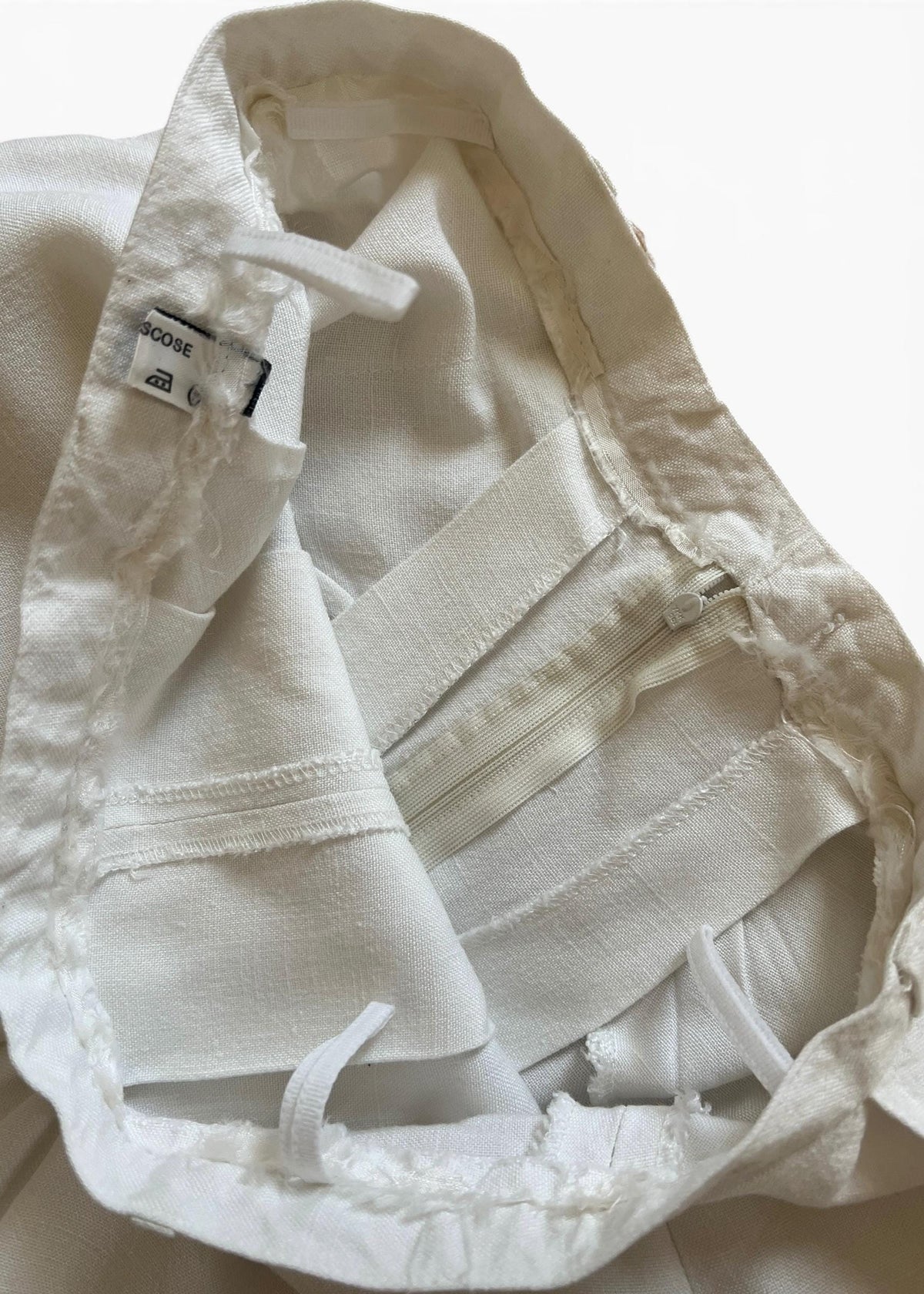 Pantaloni Culotte Vintage Bianca