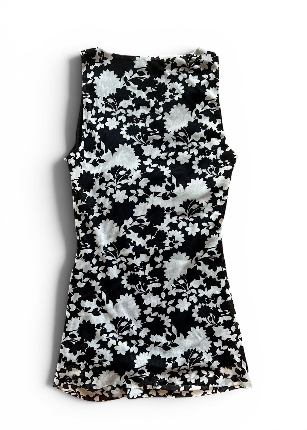 Top Marella in Tulle Mesh Floreale