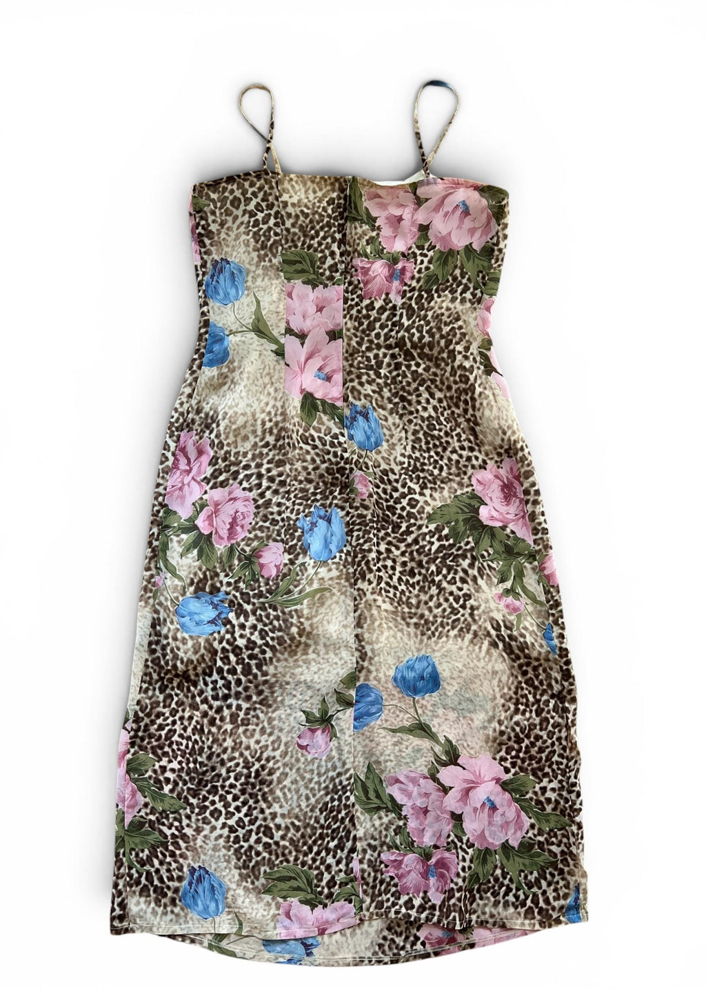 Abito Lungo Vintage Animalier e Floreale
