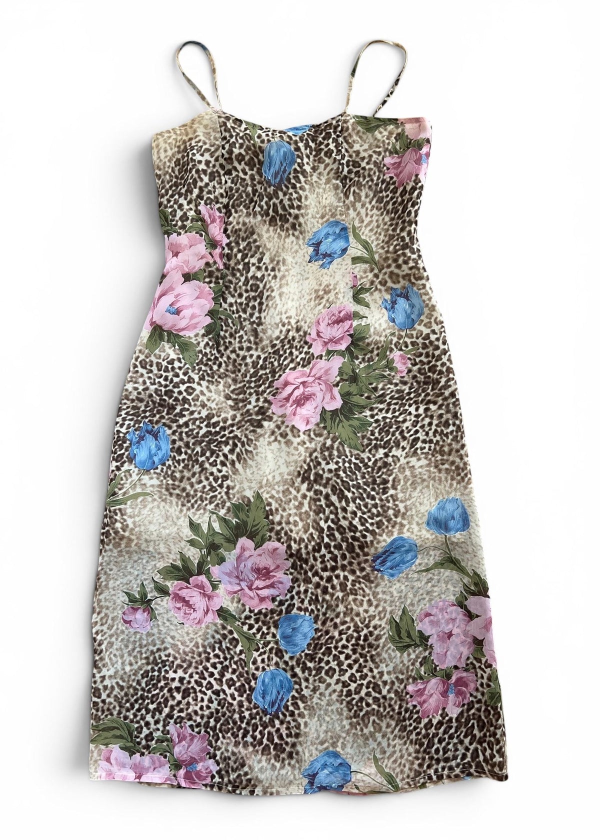 Abito Lungo Vintage Animalier e Floreale