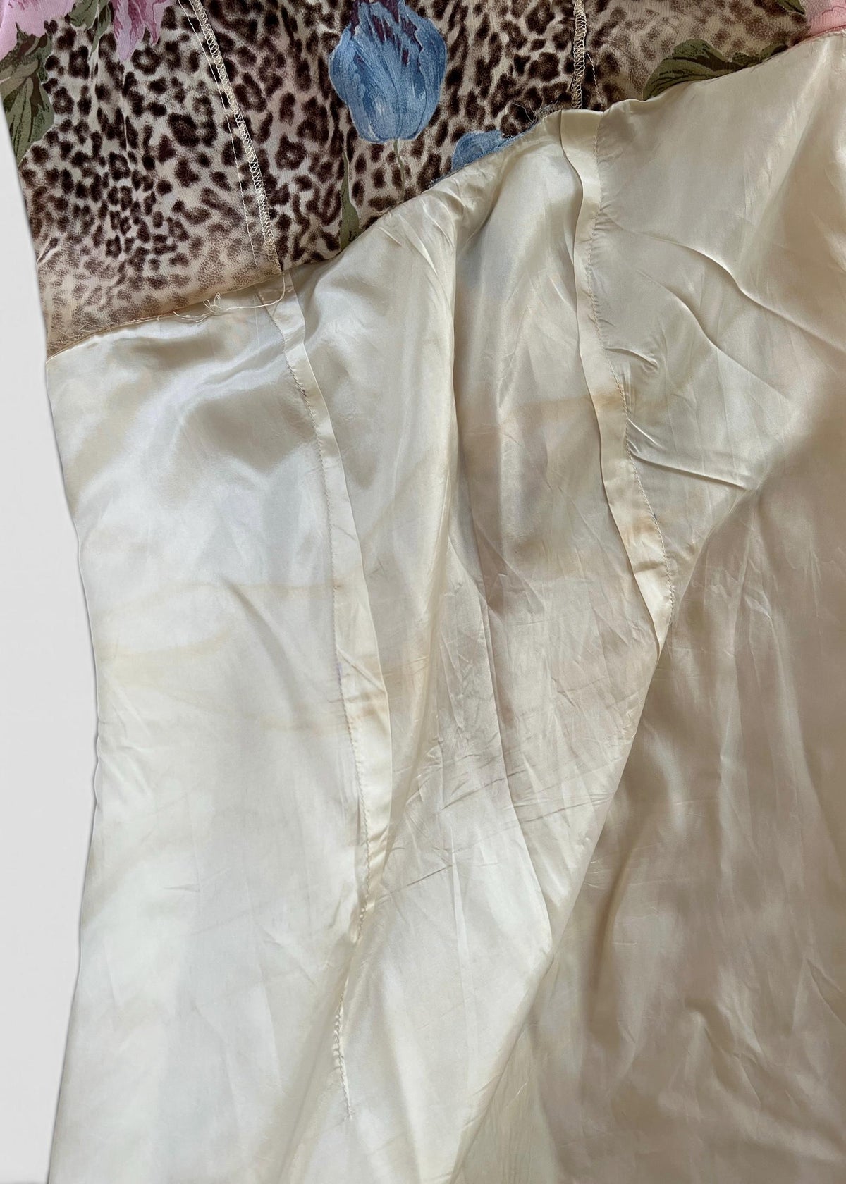 Abito Lungo Vintage Animalier e Floreale