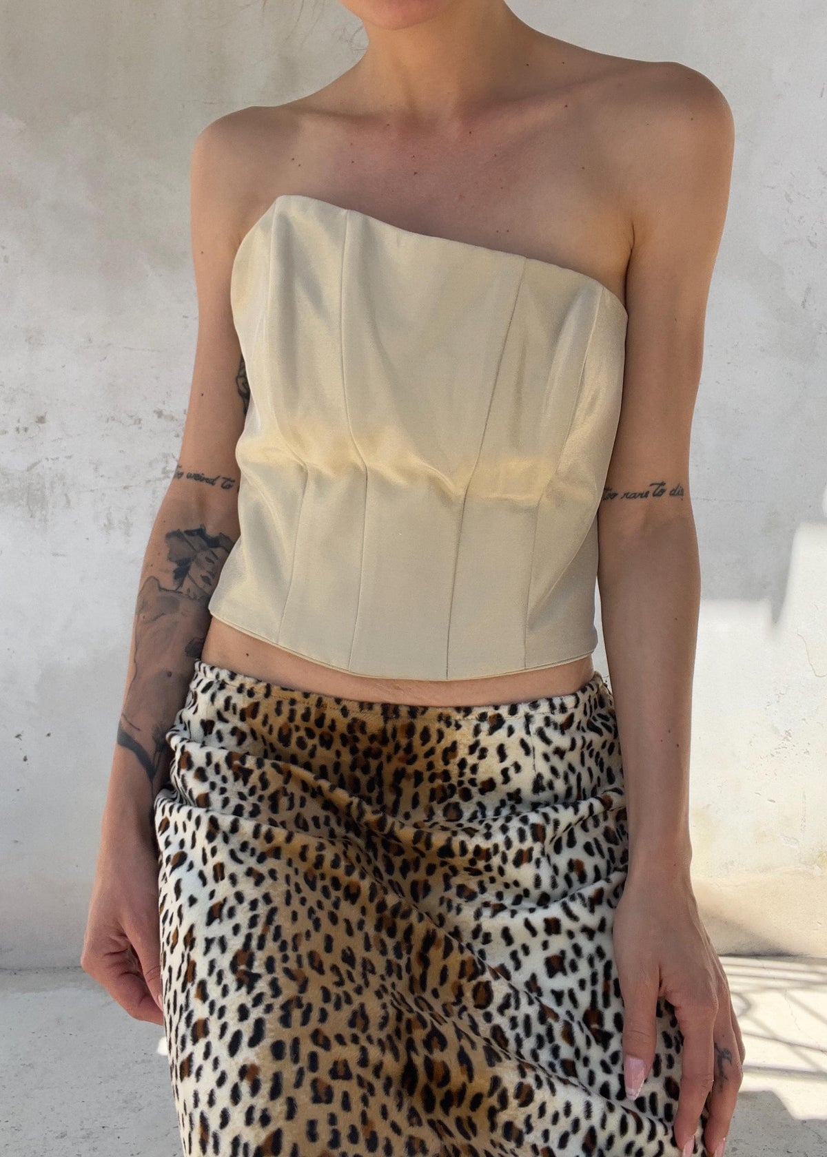 Corpetto Vintage Atelier Aimée in Seta