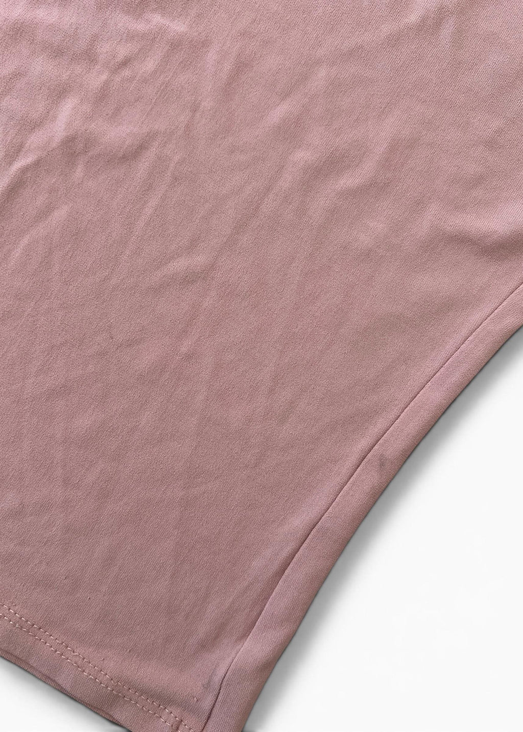 Top Vintage Y2K Rosa Cipria con Rouches in Tulle